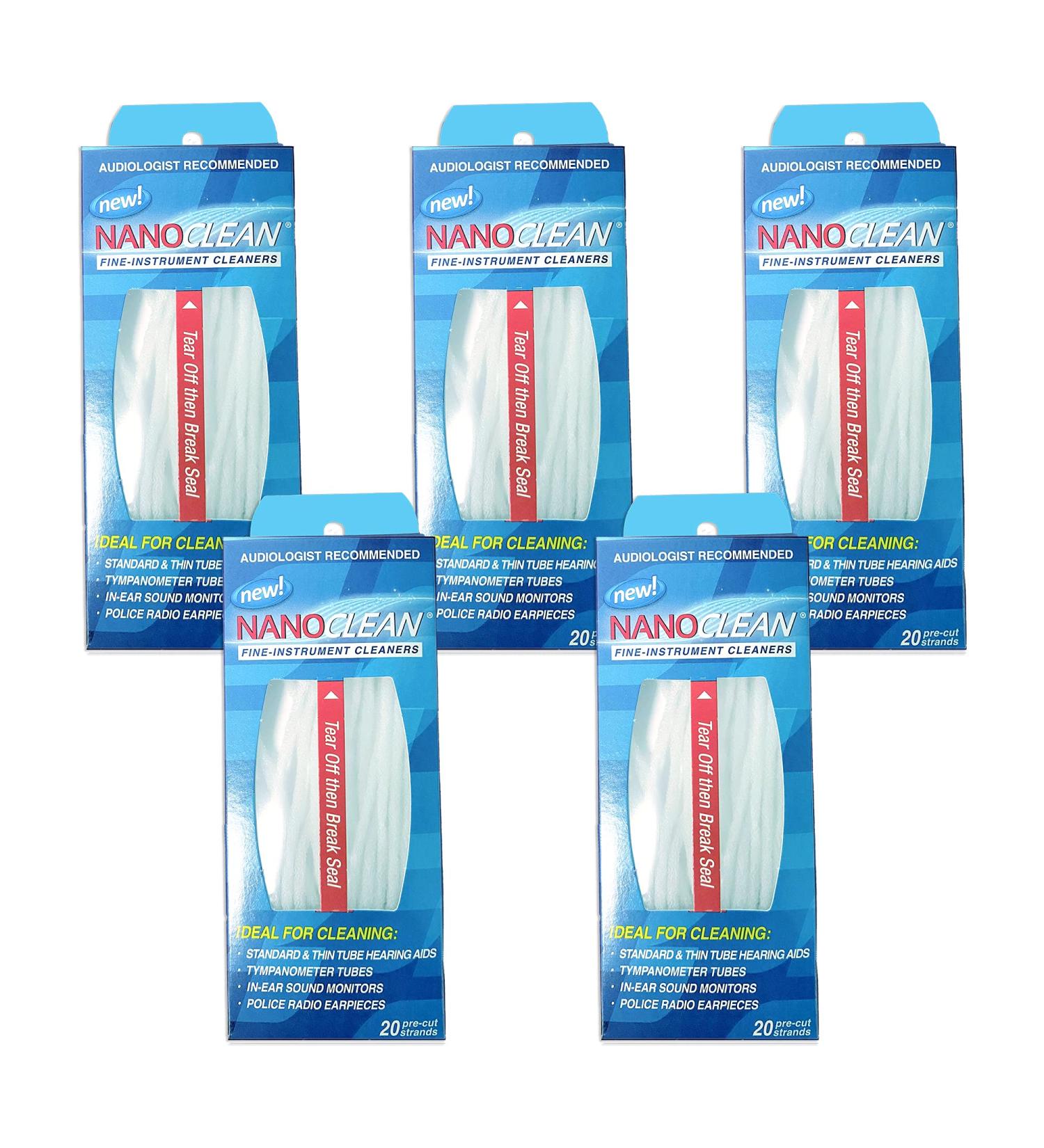 NanoClean All-in-1 Hearing Aid Cleaning Kit - 500 Ready-to-Use Strands - Gentle & Effective Brush Thread - Instrument Cleaners - Earbud Cleaner - Buy Online on GoSupps.com
