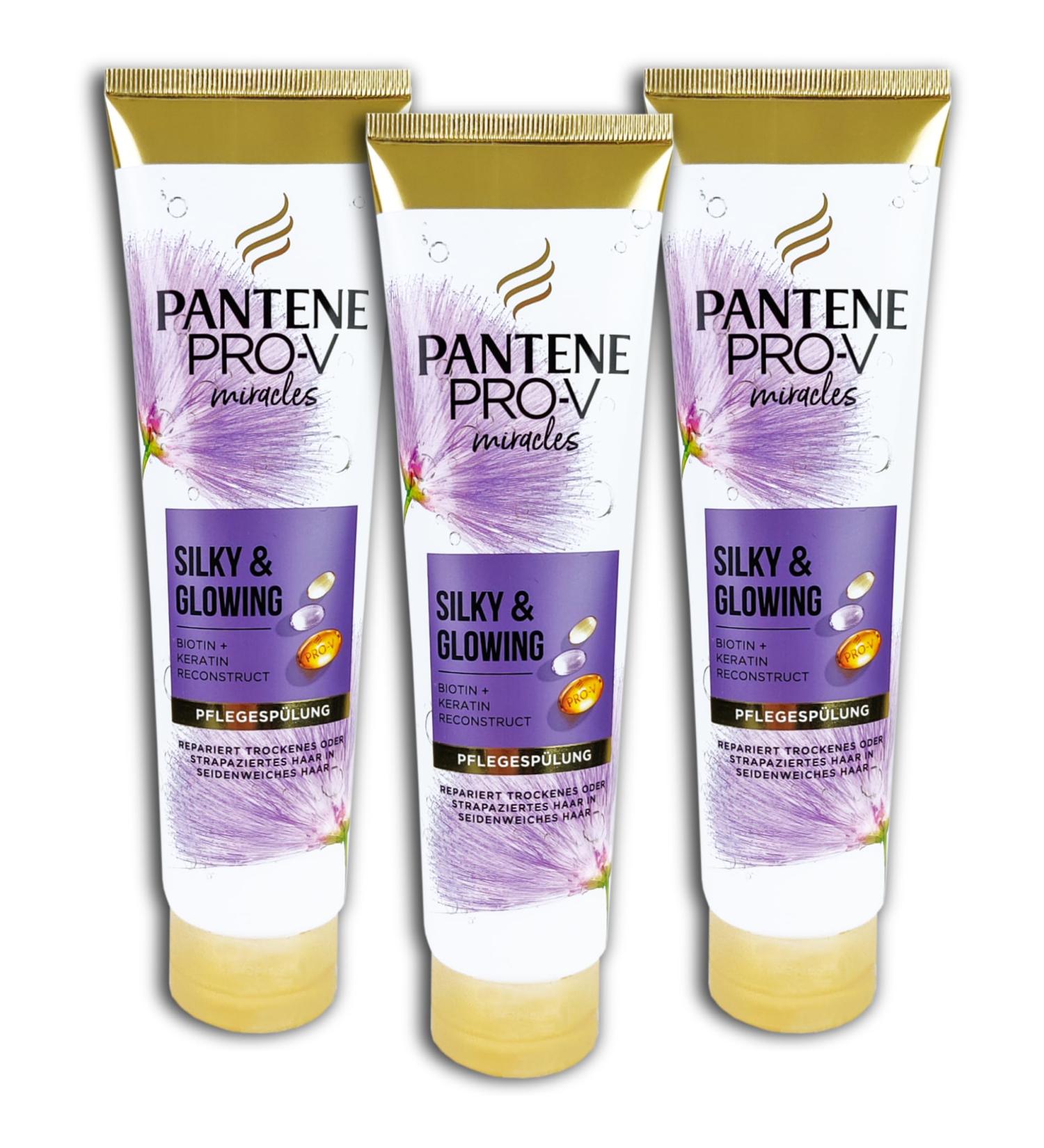 Pantene Pantene Pro-V Miracle Silky & Glowing Conditioner Set of 3 - 3 x 160ml