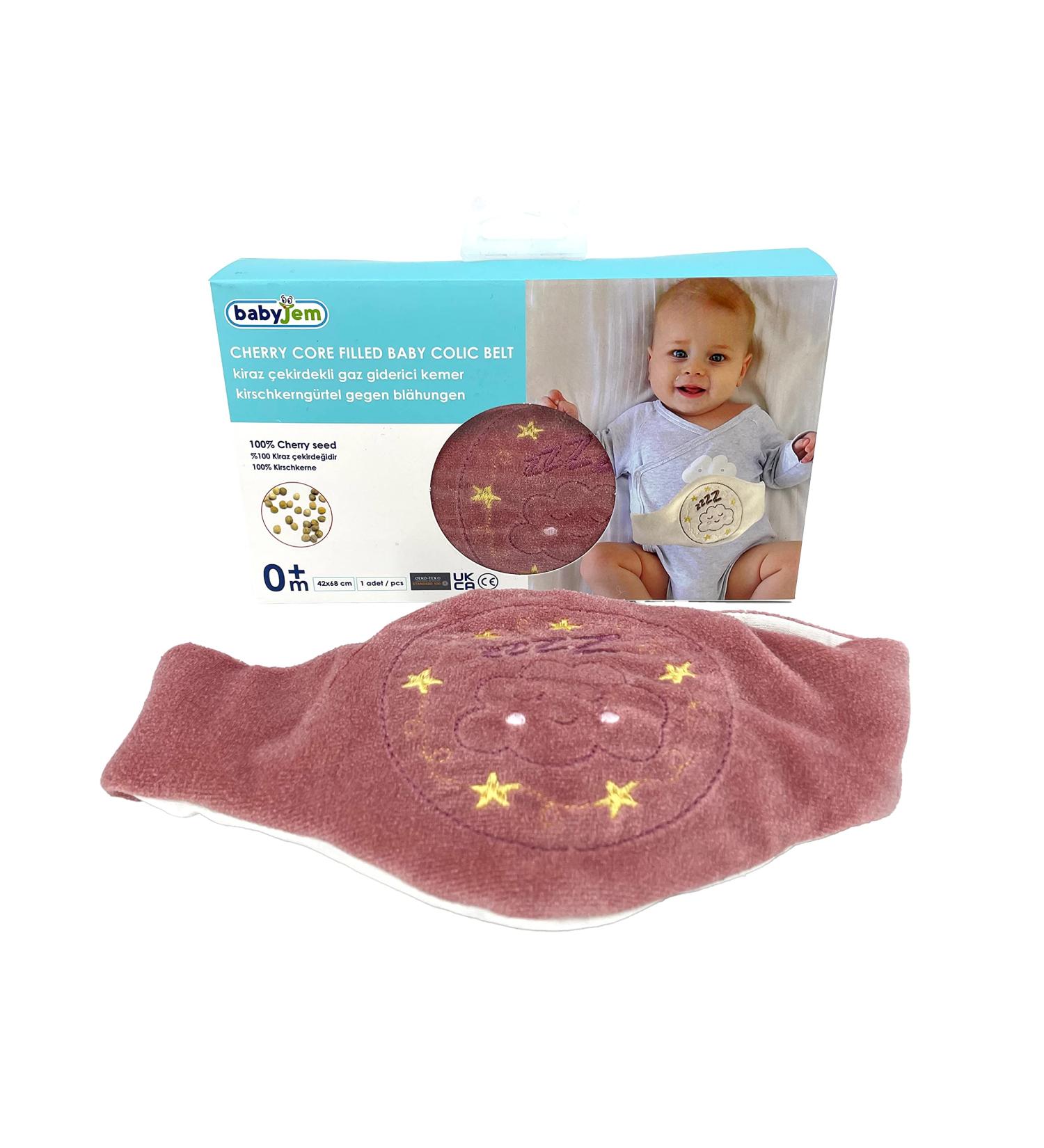 Baby Colic & Gas Relief Wrap - 100% Cherry Seed - Soothing Pink Baby Belt for Natural Calmness - Buy Online on GoSupps.com