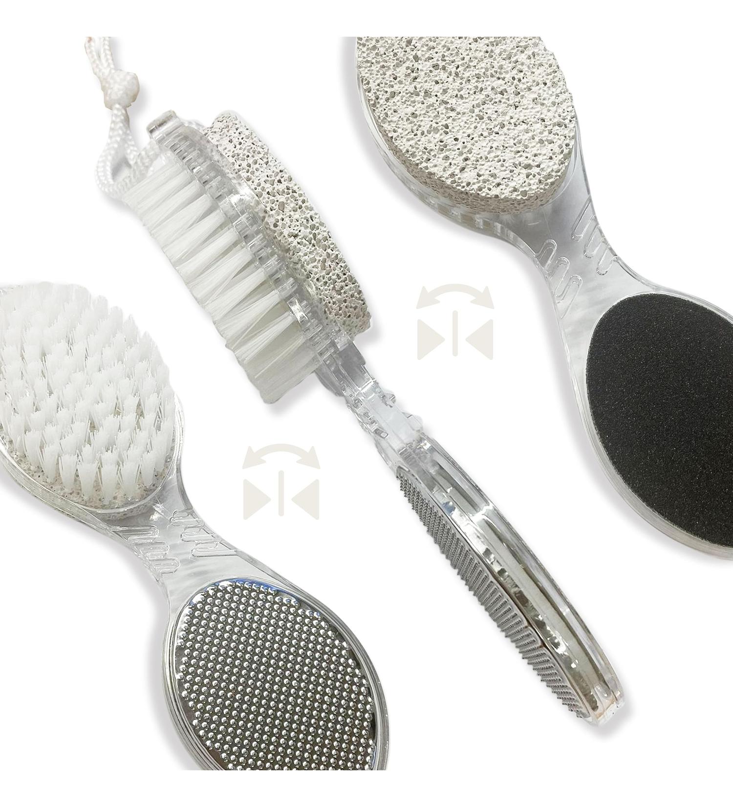 4 in 1 Multi-Function Foot File Pedicure Brush - Complete Foot Care Kit Multi-Function Foot File for Home Pedicure & Manicure - Buy Online on GoSupps.com