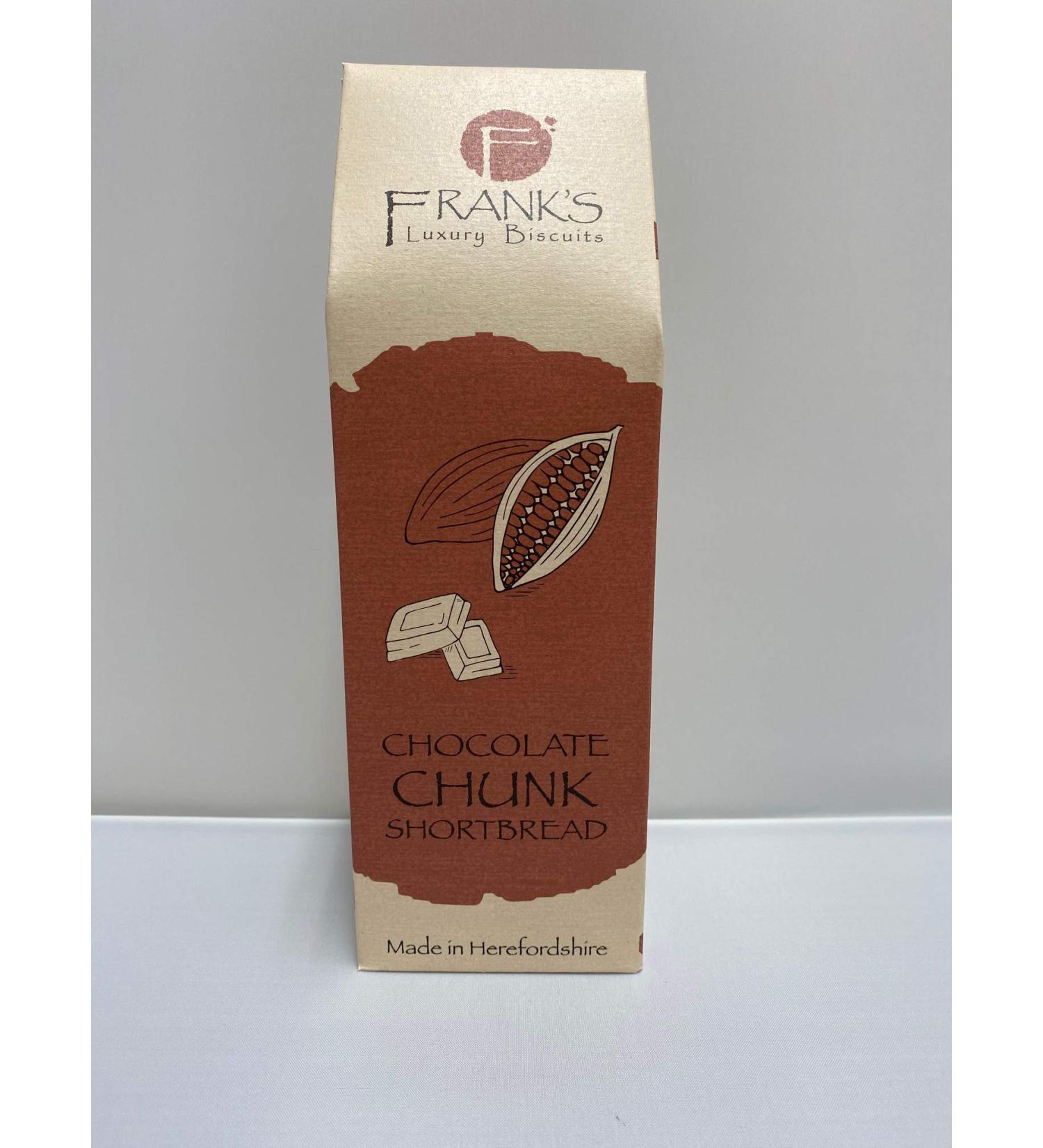Frank's Luxury Biscuits Frank's Luxury Biscuits Choc Chunk Shortbread 180 g