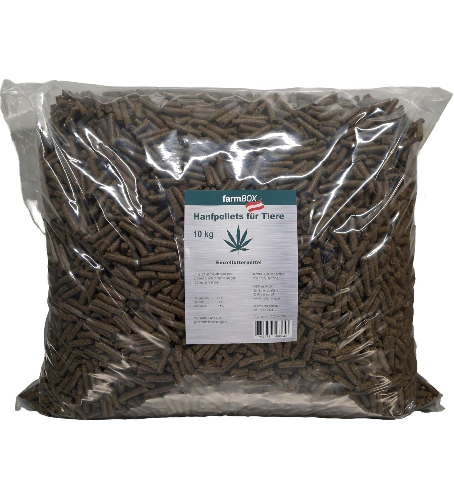 farmBOX Hemp Pellets for Animals (10 kg)