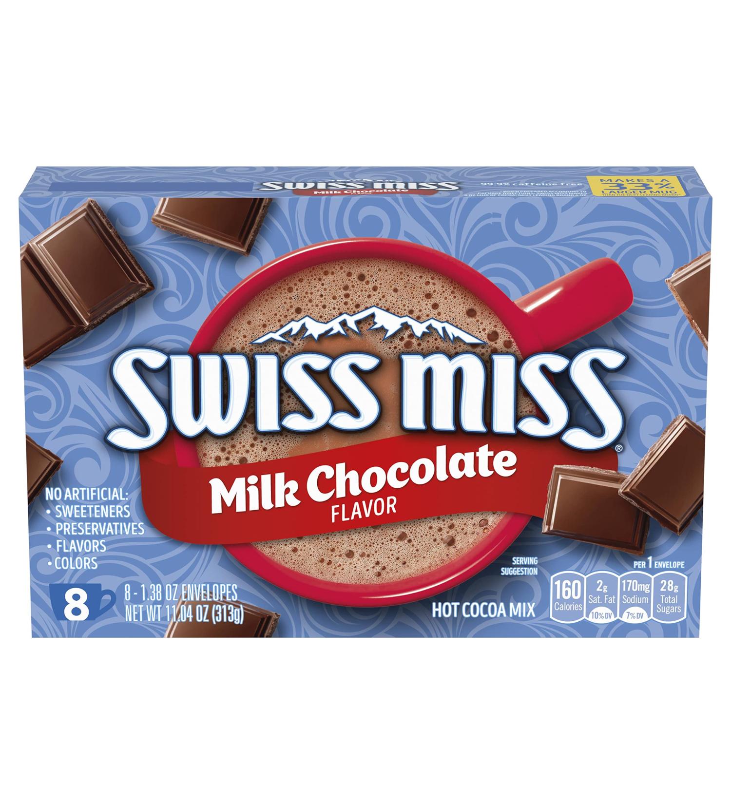 Swiss Miss Milk Chocolate Hot Cocoa Drink Mix - 8 Sachets (313g) - Buy Online on GoSupps.com