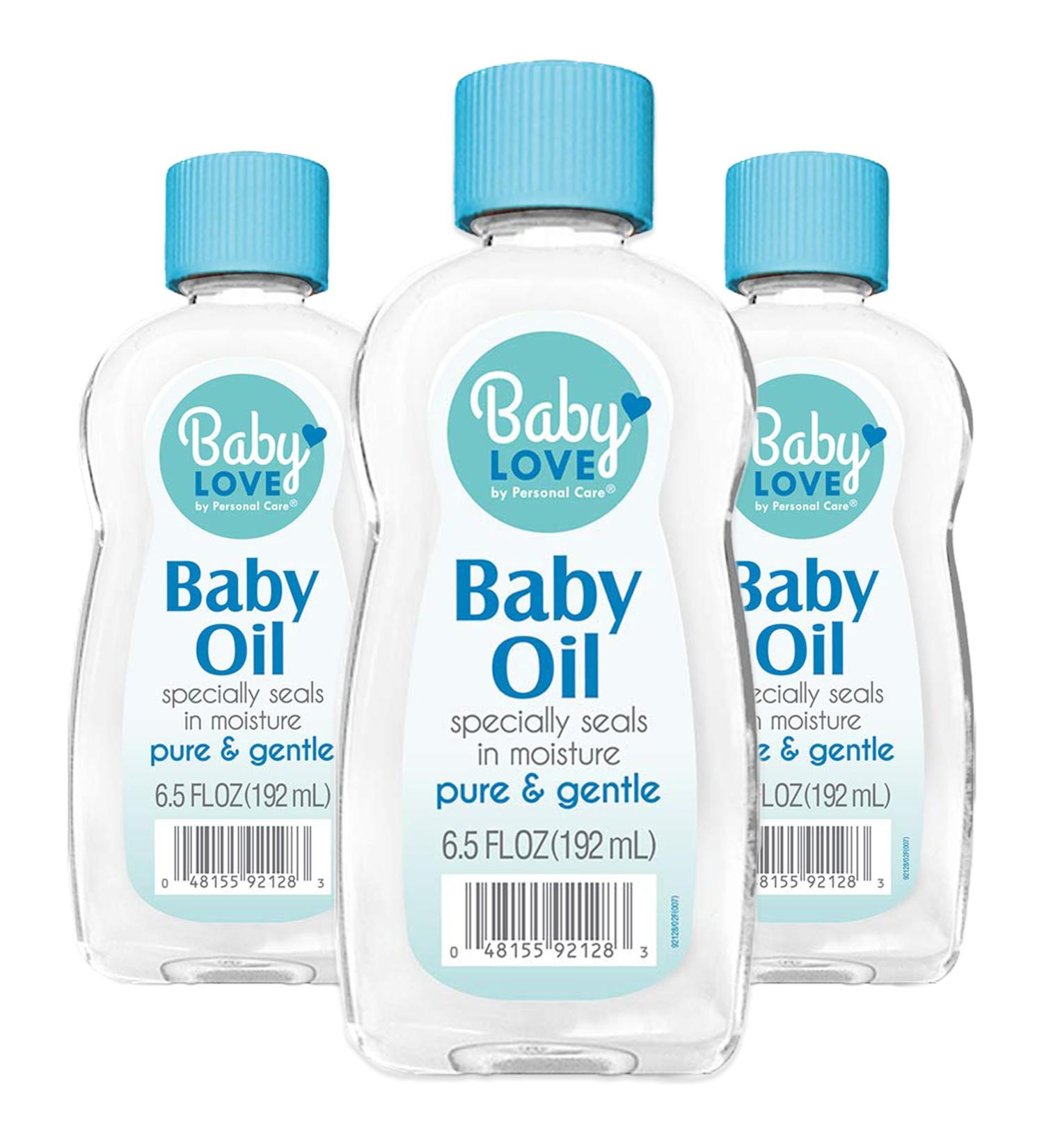 Baby Love Baby Oil - Pure Mineral Oil for Moisture Loss Prevention - 6.5 fl oz - Safe for Babies - Shop Now - Buy Online on GoSupps.com