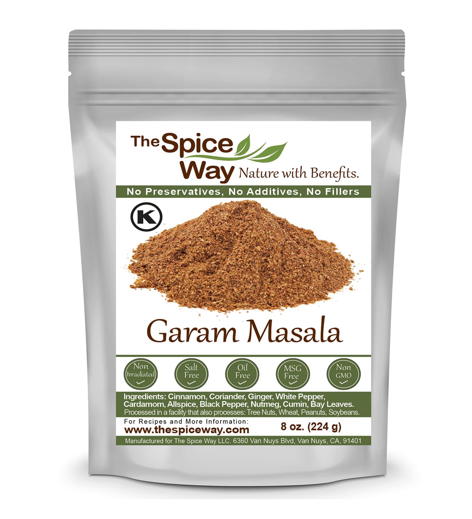 The Spice Way Garam Masala - Authentic Indian Meat Seasoning Mix, 8 oz Resealable Bag - Buy Online on GoSupps.com