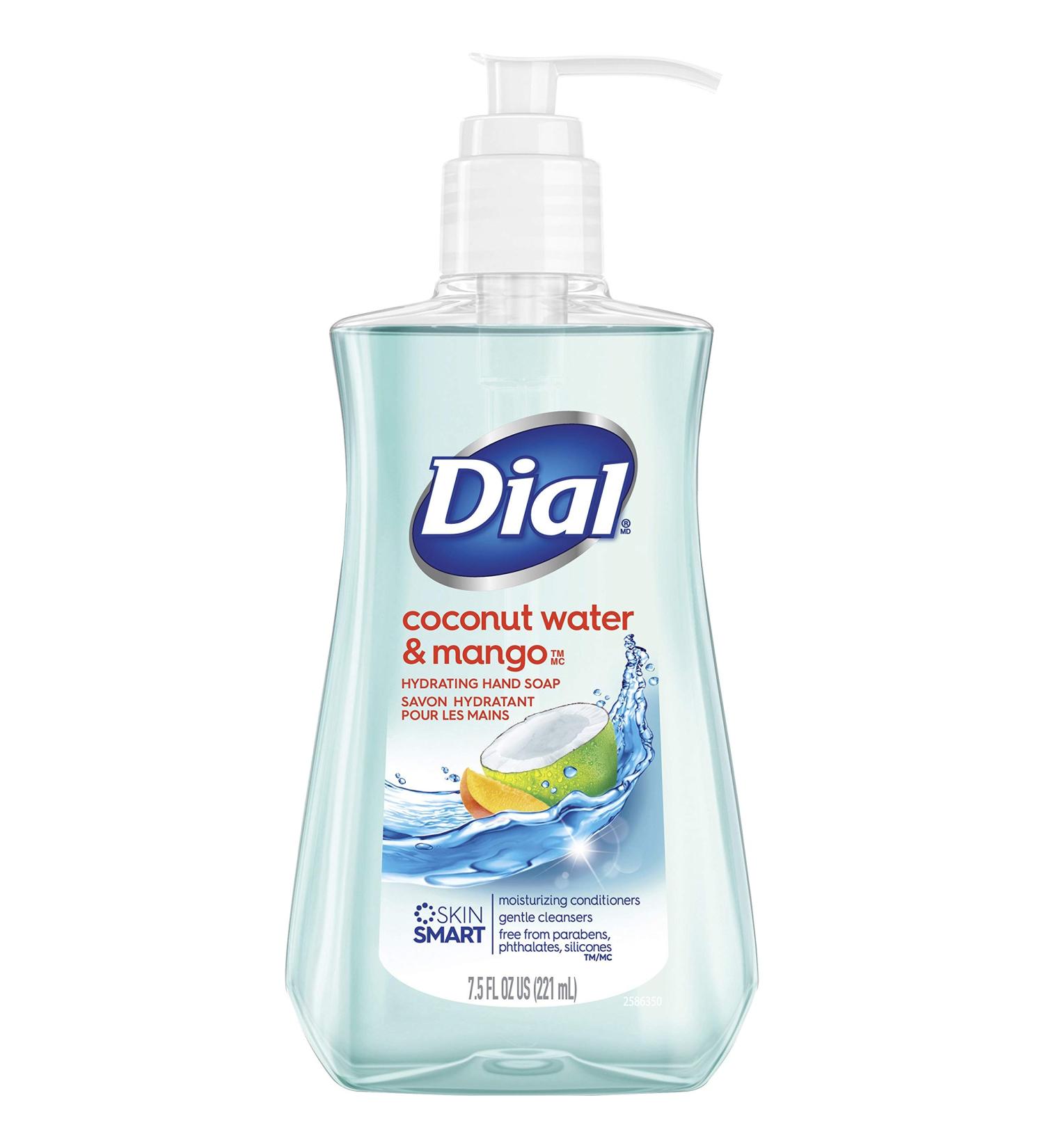 Dial Coconut Water & Mango Liquid Hand Soap - 7.5 oz - Buy Online on GoSupps.com