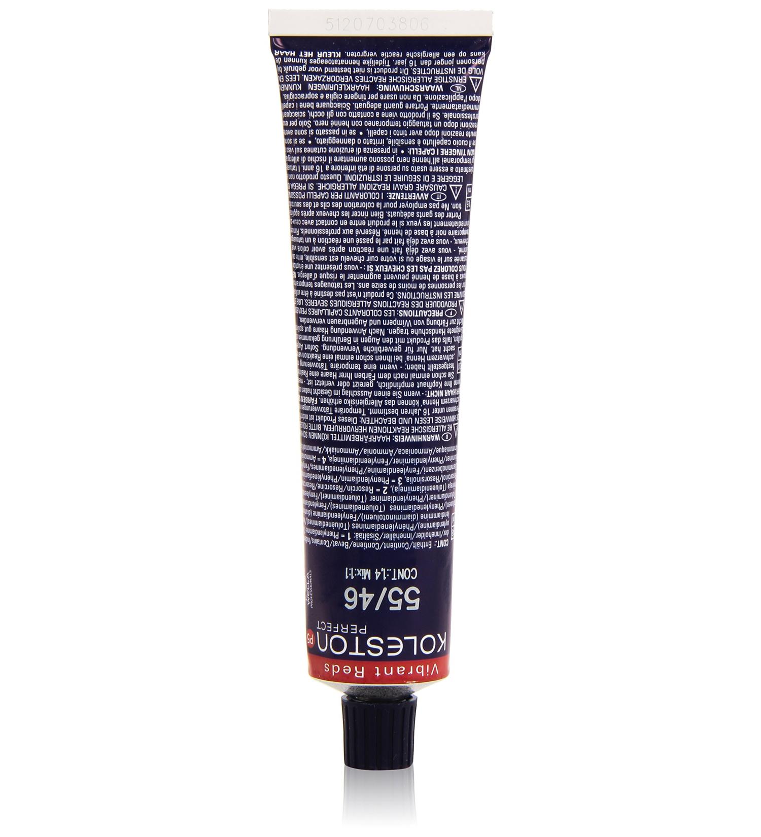 Wella Professionals Koleston Perfect Permanent Hair Color 55/46 - Light Brown Intensive Red 60 ml | International Shipping Available - Buy Online on GoSupps.com