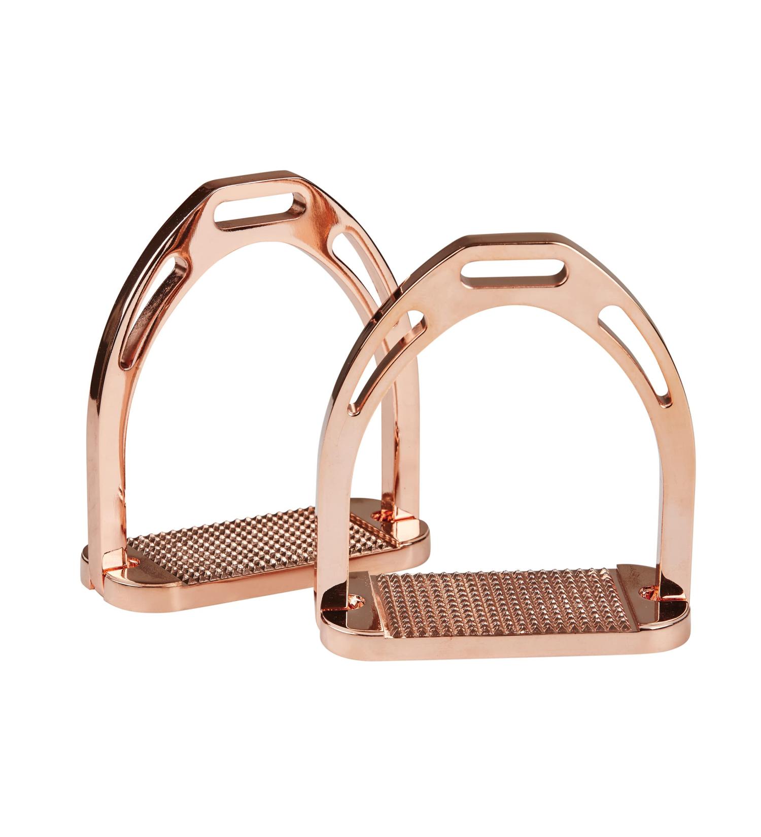 Korsteel Aluminium Stirrups Rose Gold 4.5" 4.5" Rose Gold