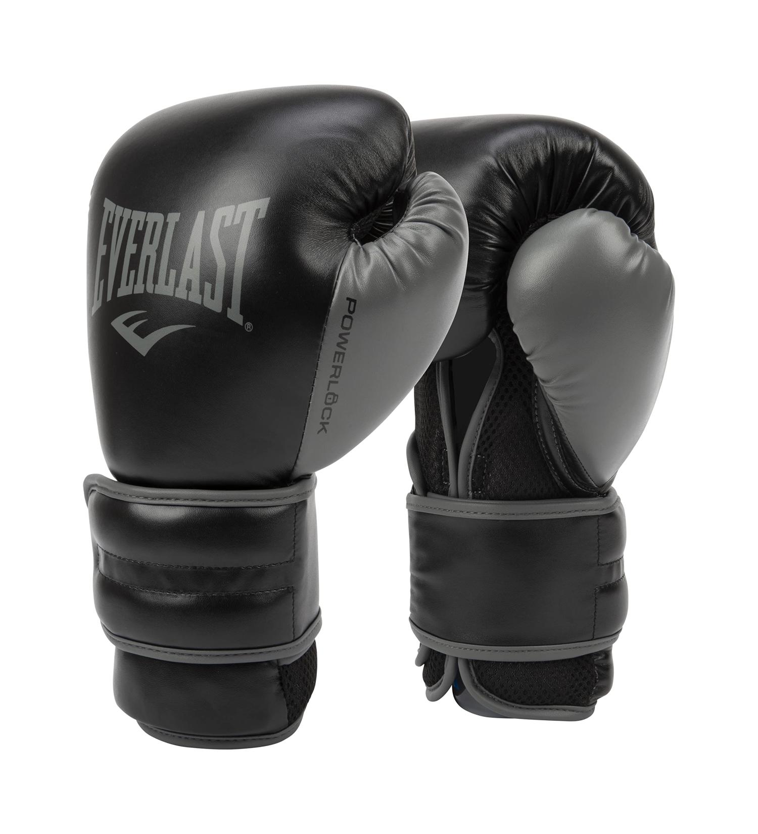 Everlast PowerLock2 Training Glove Black/Grey 16oz - Premium Quality for Optimal Performance - Buy Online on GoSupps.com