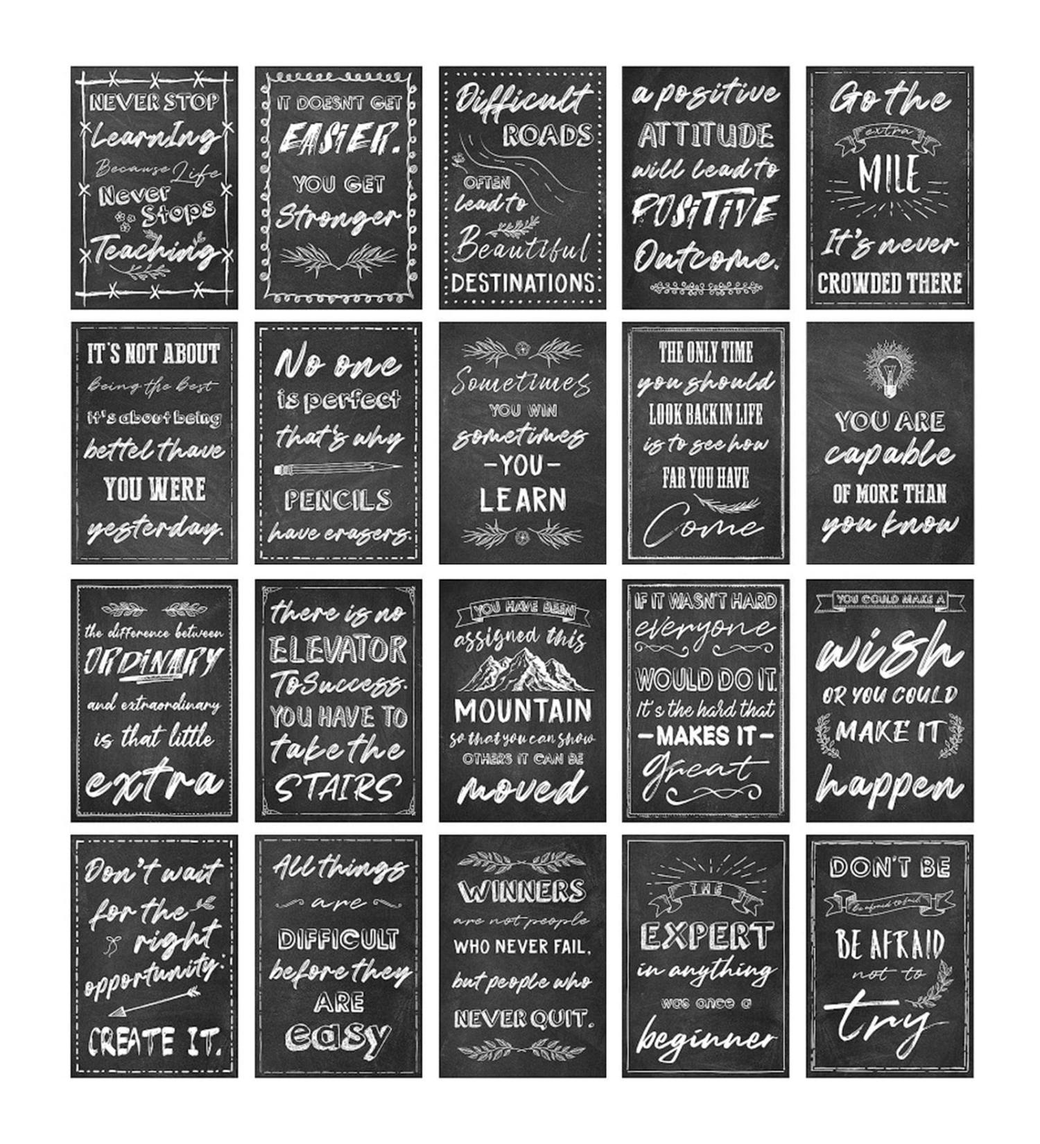 Rianpesn 10 PCs Motivation Posters - Inspiring Wall Art Decor for Classroom Office & Home | Positive Quotes in Tafeld Design - Buy Online on GoSupps.com