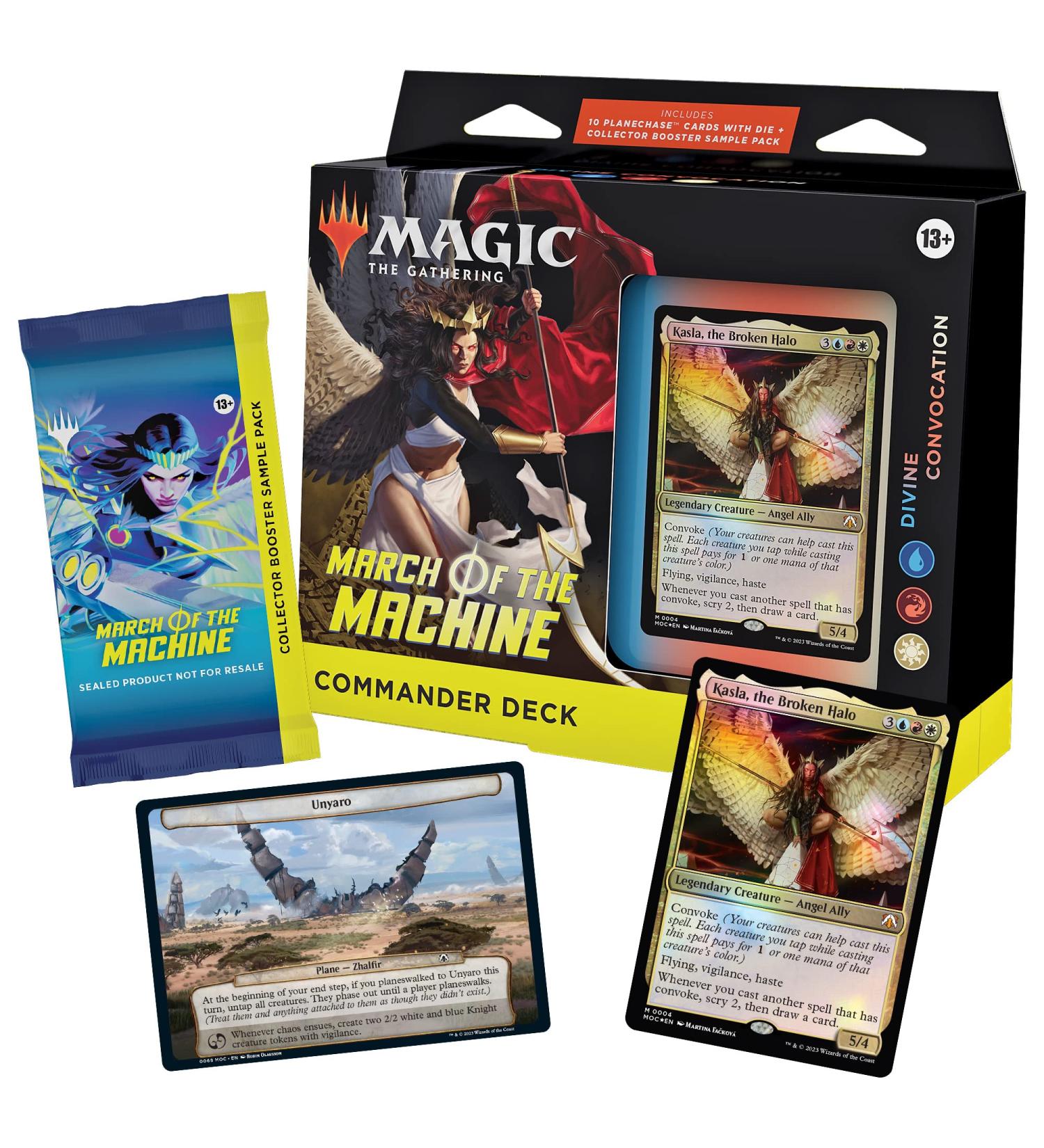 Magic The Gathering March of the Machine Commander Deck - Divine Convocation with Collector Booster Sample Pack and Accessories - Buy Online on GoSupps.com