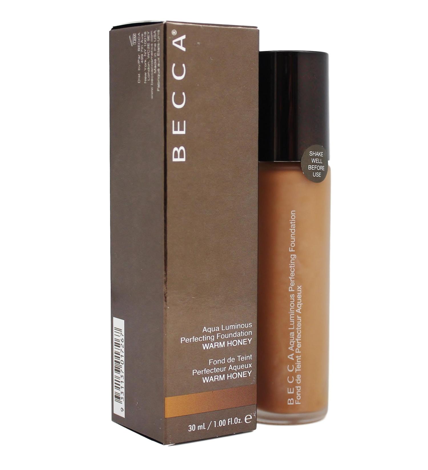 BECCA Aqua Luminous Perfecting Foundation- Warm Honey  1 Ounce