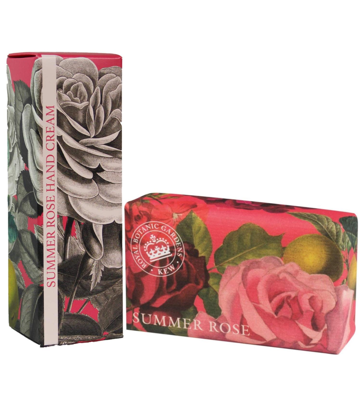 Royal Botanic Gardens Kew Hand Cream & Shea Butter Set - Summer Rose | Luxury Skincare & International Shipping - Buy Online on GoSupps.com
