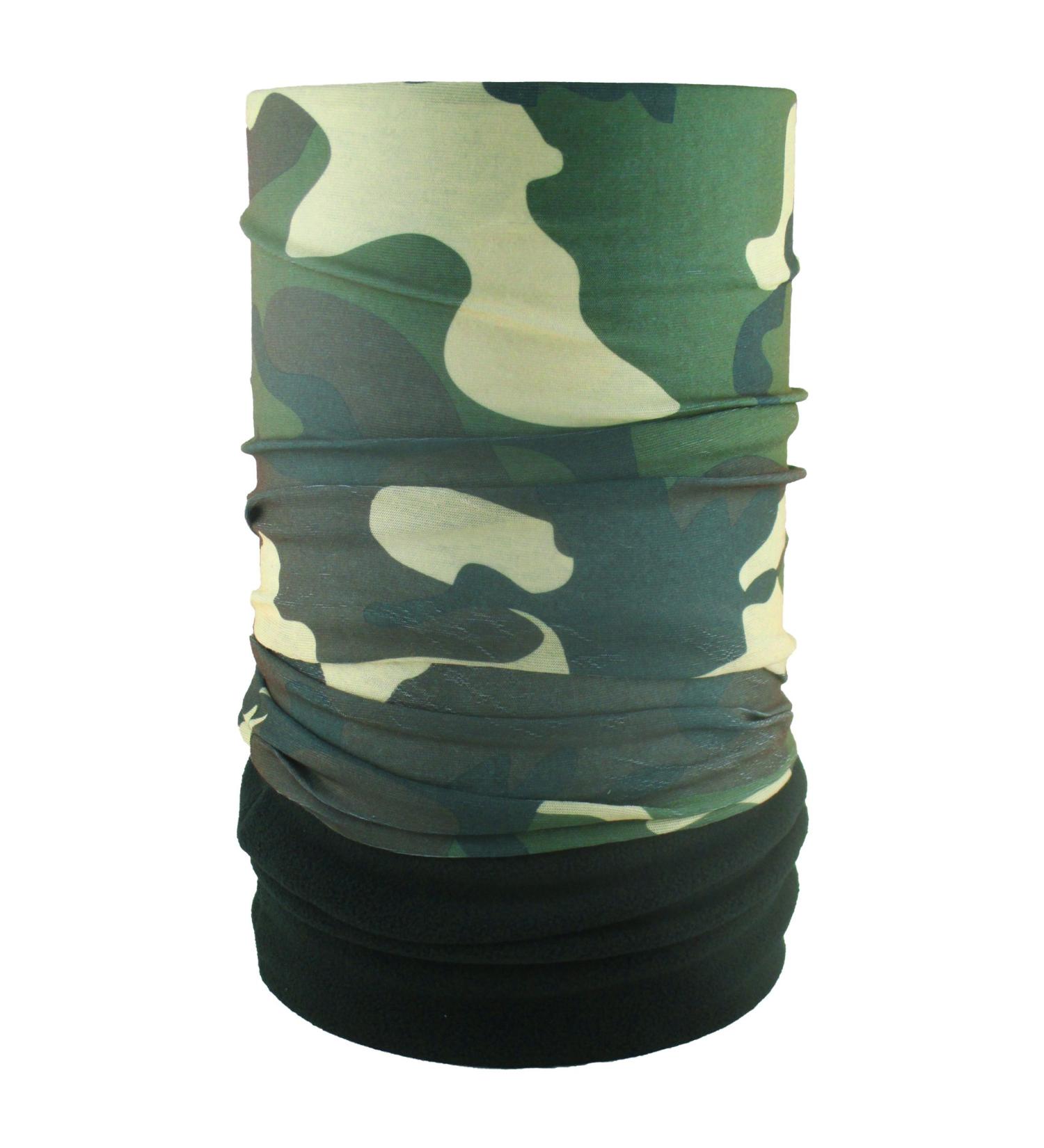 HeadLOOP Polar EXTRA LONG Camouflage Fleece + Tube Scarf Multifunctional Scarf Neckerchief Headscarf Microfiber