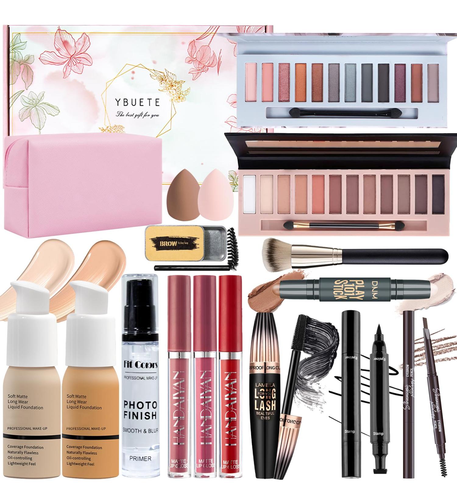 Buy Complete Makeup Set for Women & Teens - Professional & Beginner Makeup Kit with Foundation Eyeshadow Palette & Cosmetic Bag - Buy Online on GoSupps.com