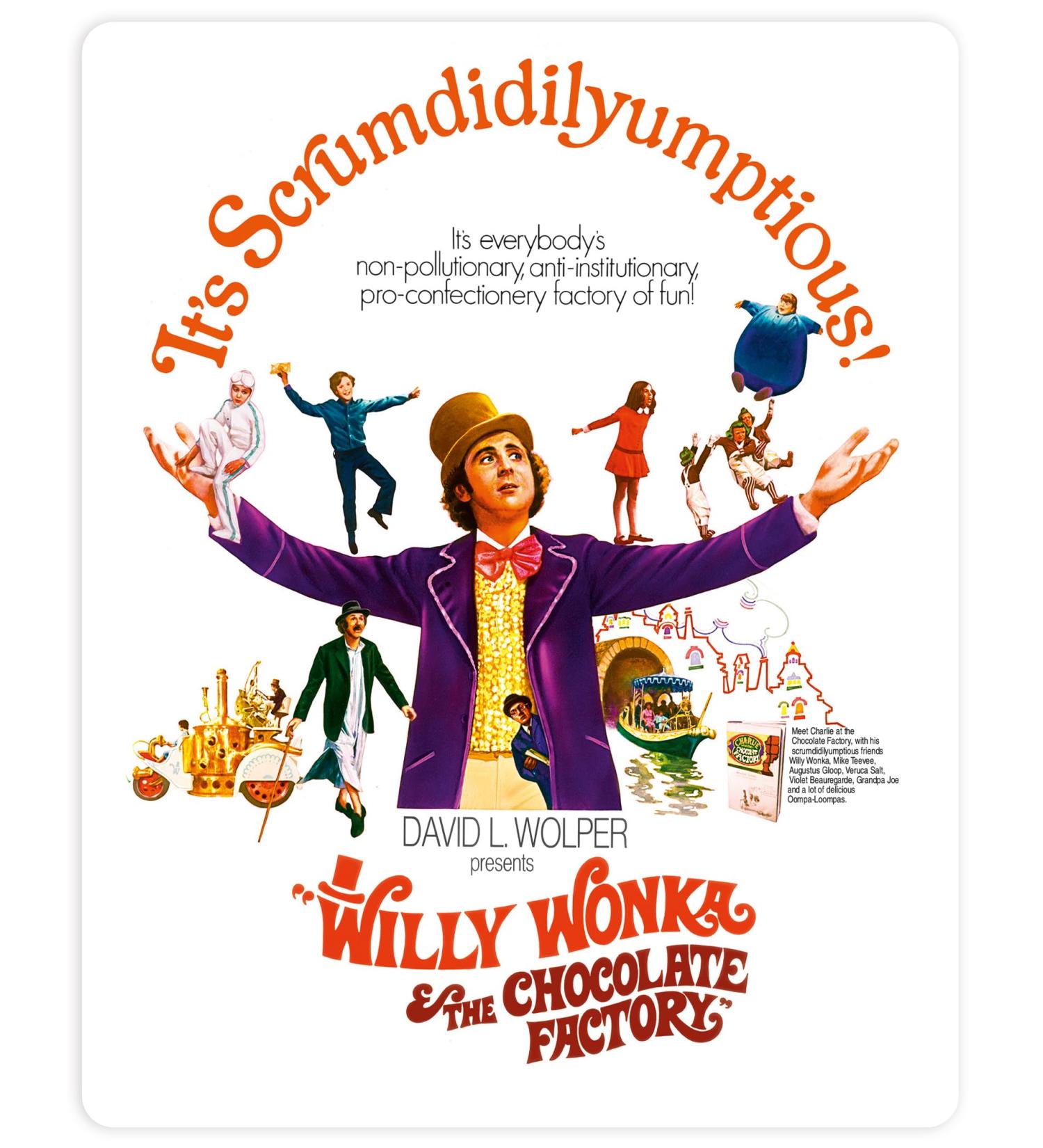 Willy Wonka & The Chocolate Factory Steelbook 4K Ultra HD 1971 Blu-ray - 2023 Release - Region Free - Buy Online on GoSupps.com