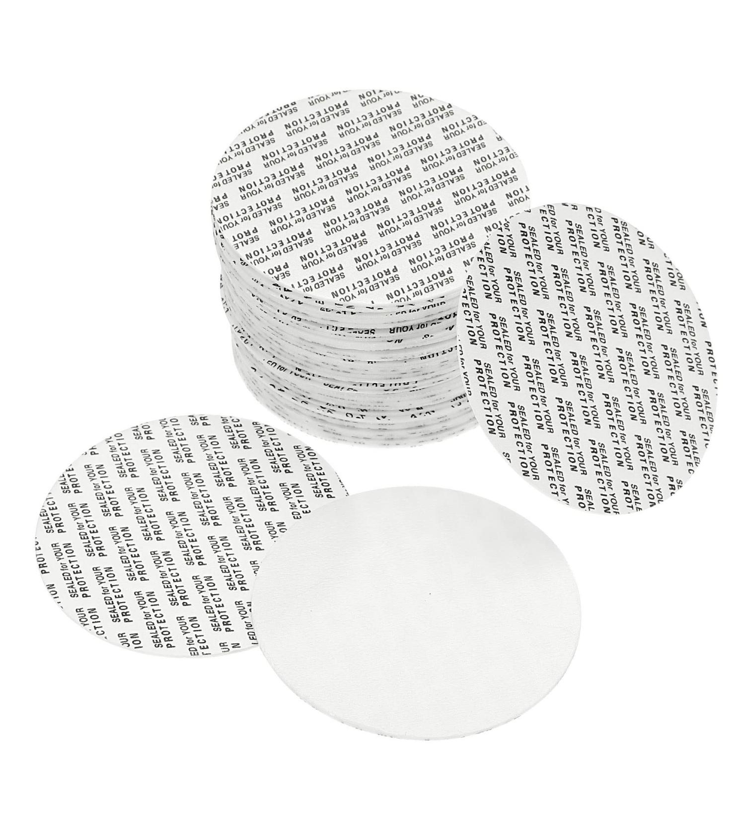 PATIKIL 65mm/2.56" Foam Lid Liner 50 Pack PS Foam Resistant Tamper Pressure Sensitive Seal for Bottle Cap Liners Seals - Buy Online on GoSupps.com