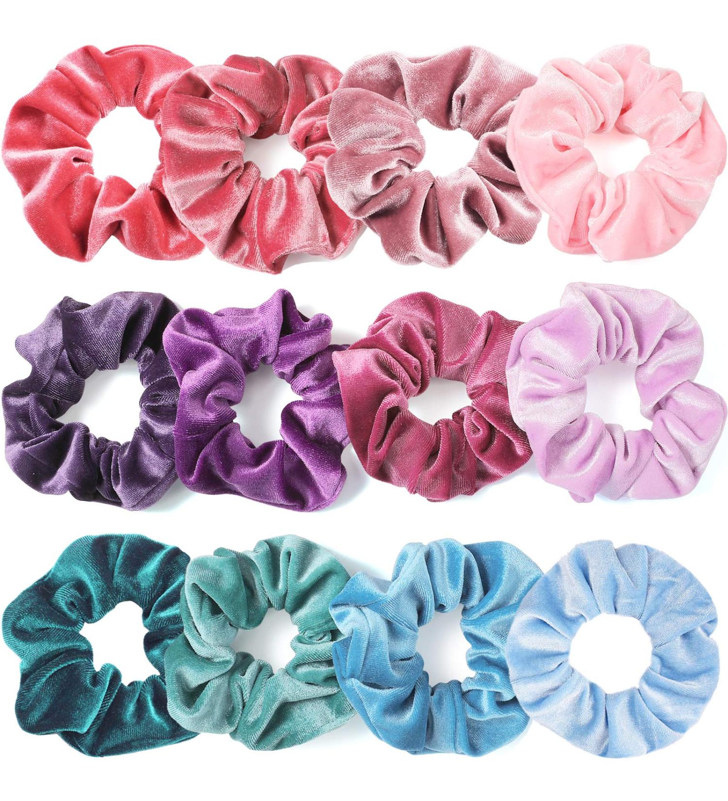 Ivarys Hair Ties for Girls - 12 Soft Elastic Ponytail Holders in Cute Colors for Teens & Women - Buy Online on GoSupps.com