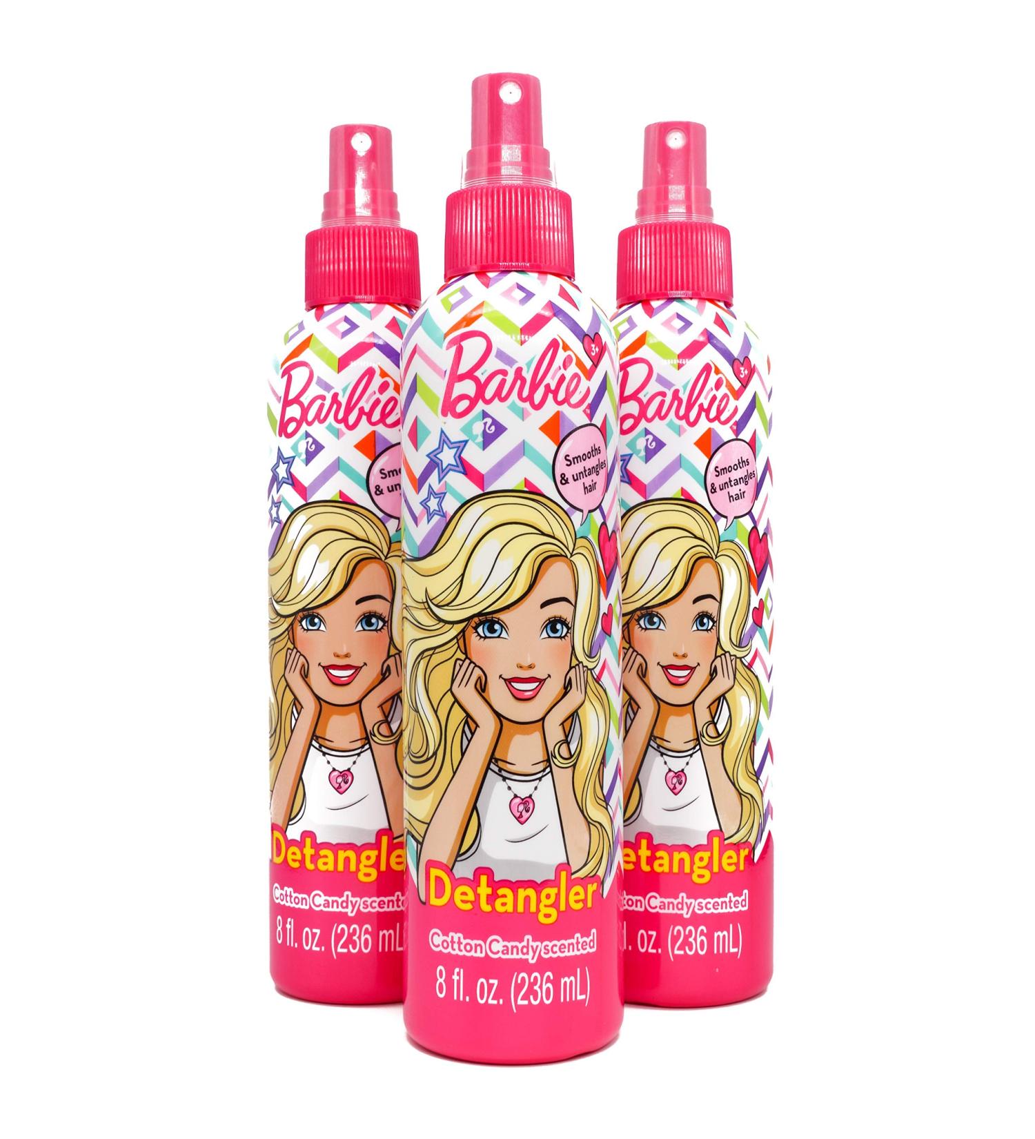 Barbie Cotton Candy Scented Hair Detangler 8oz (Pack of 3)