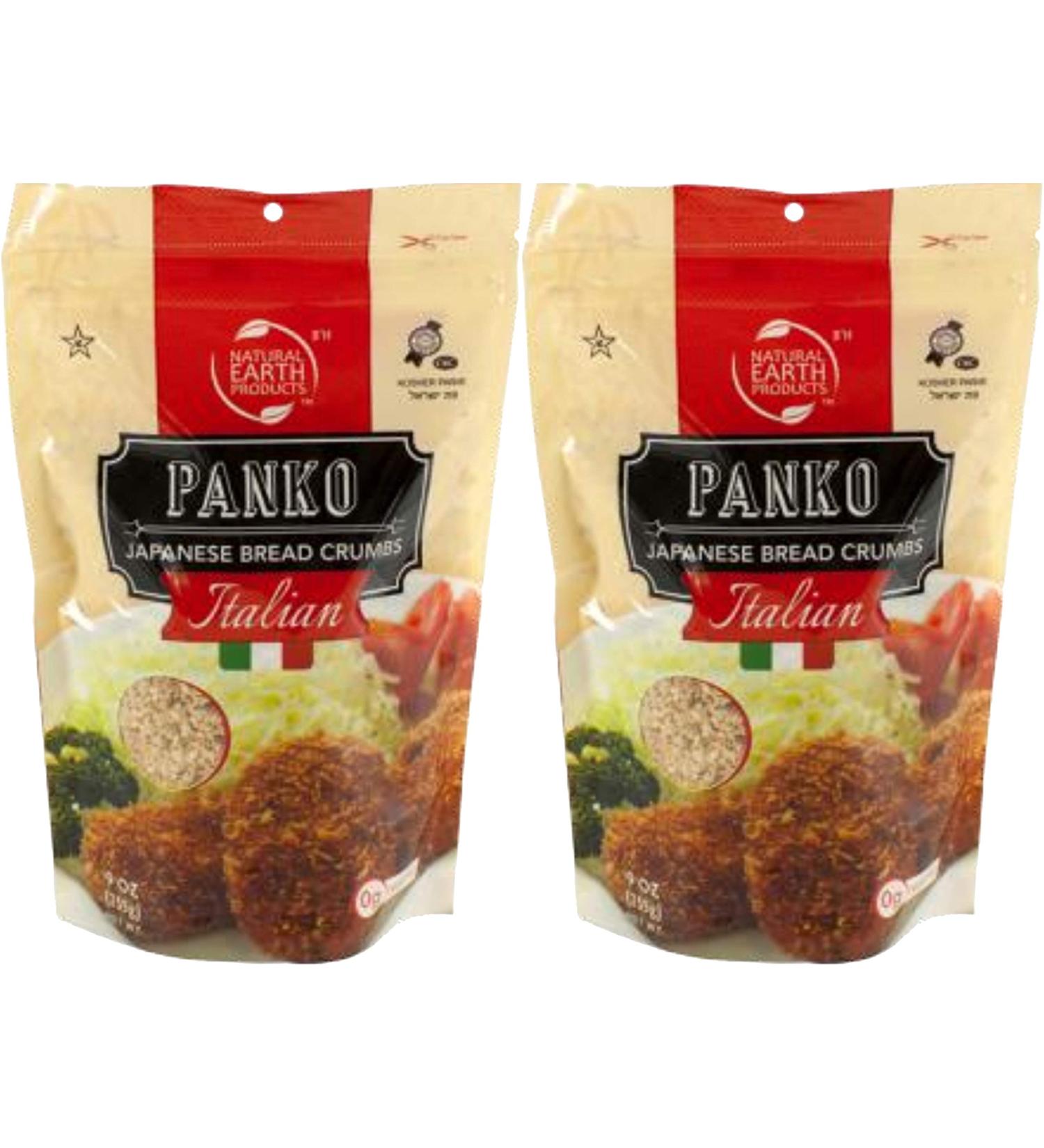 Italian Flavored Panko Bread Crumbs - 9 Oz (2-Pack) | Kosher Certified | Perfect for Cooking - Buy Online on GoSupps.com