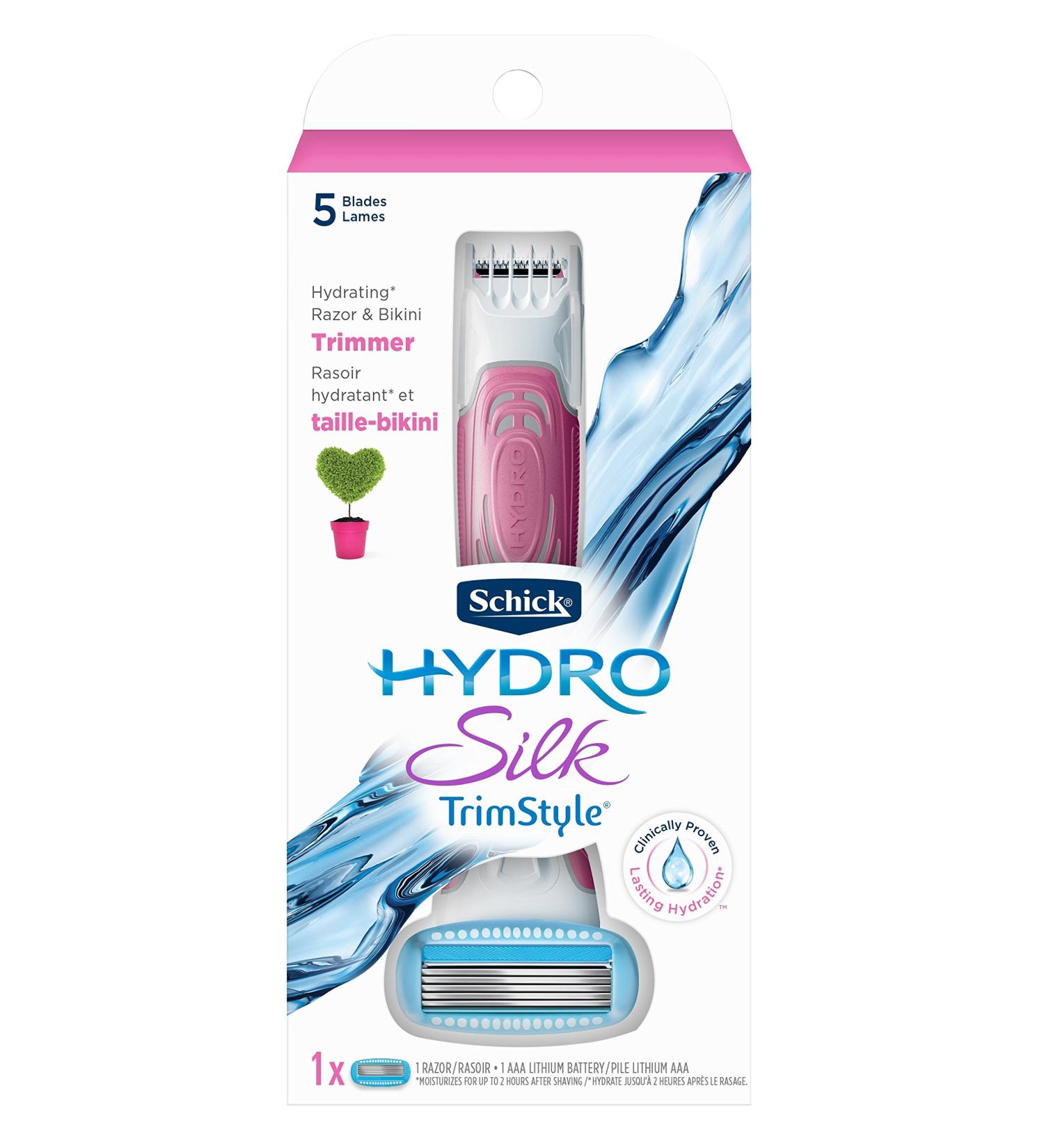 Schick Hydro Silk TrimStyle Razor - Best Women's Grooming Tool - Buy Online on GoSupps.com
