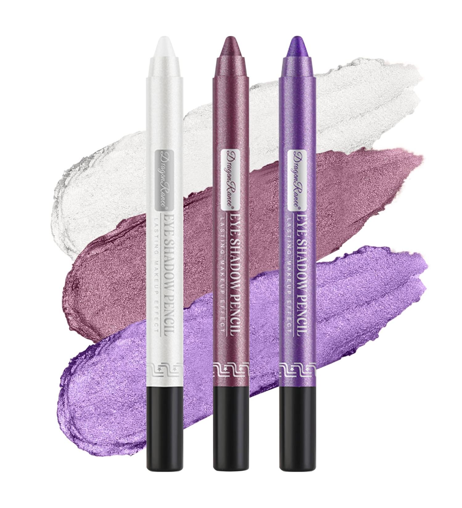  Beliky Girl Pearlescent Metallic Eyeshadow Pencils Set of 3 with Sharpener Highly Pigmented Eye Brightening Water Resistant - Buy Online on GoSupps.com