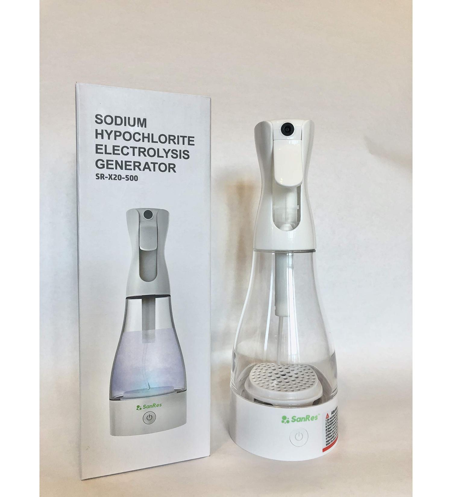 SANRES Generador de Liquido limpiador | Mezcla agua con sal y en 5 min tendras in limpiador a base de Hypoclorito de Sodio - Buy Online on GoSupps.com