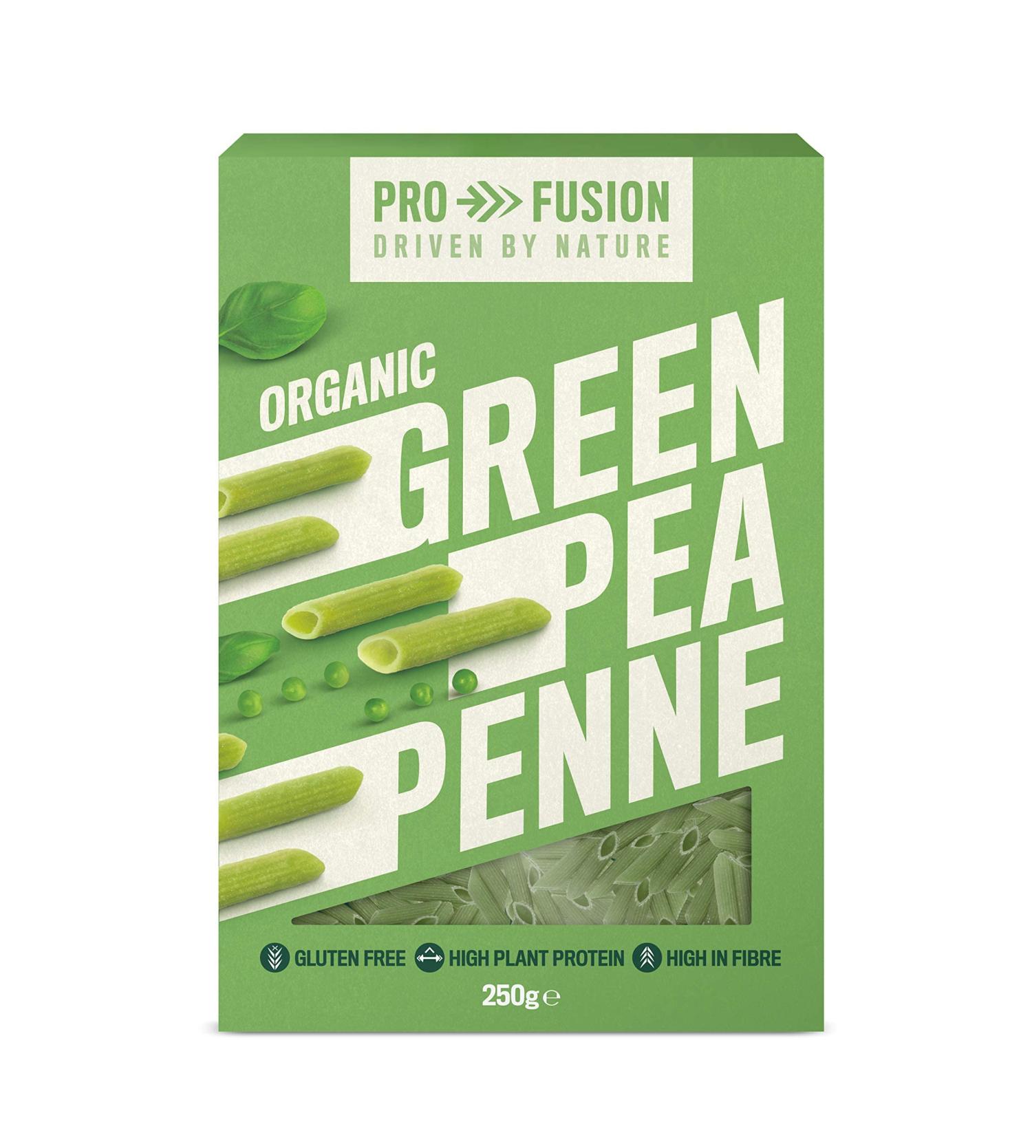 Profusion Organic Green Pea Penne Pasta - High Protein & Fiber - Vegan & Paleo-Friendly - 250g (1 Pack) - Buy Online on GoSupps.com