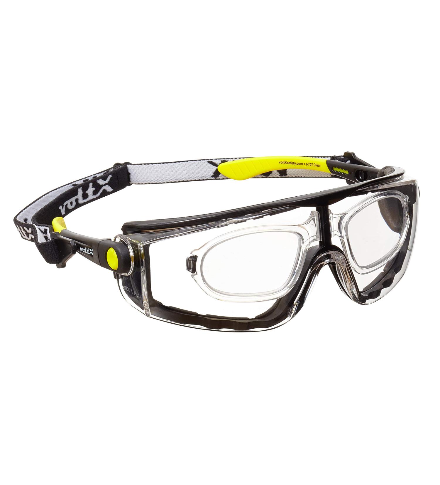 Voltx Quad 4-in-1 Safety Glasses with Reading Aid (+1.5 Diopters) - Clear Foam Insert & Removable Headband - Buy Online on GoSupps.com