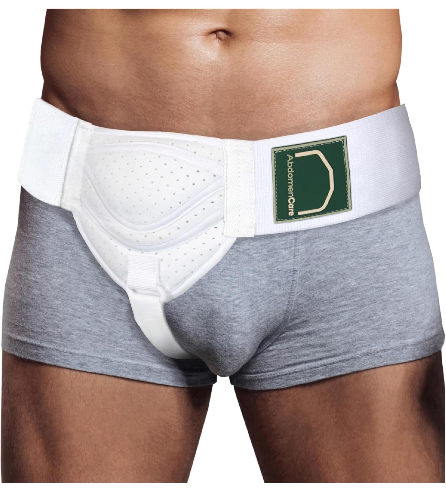 Abdomencare Inguinal Hernia Support Belt for Men & Women with 2 Compression Pads - L/XL (44- 55 IN) - Buy Online on GoSupps.com