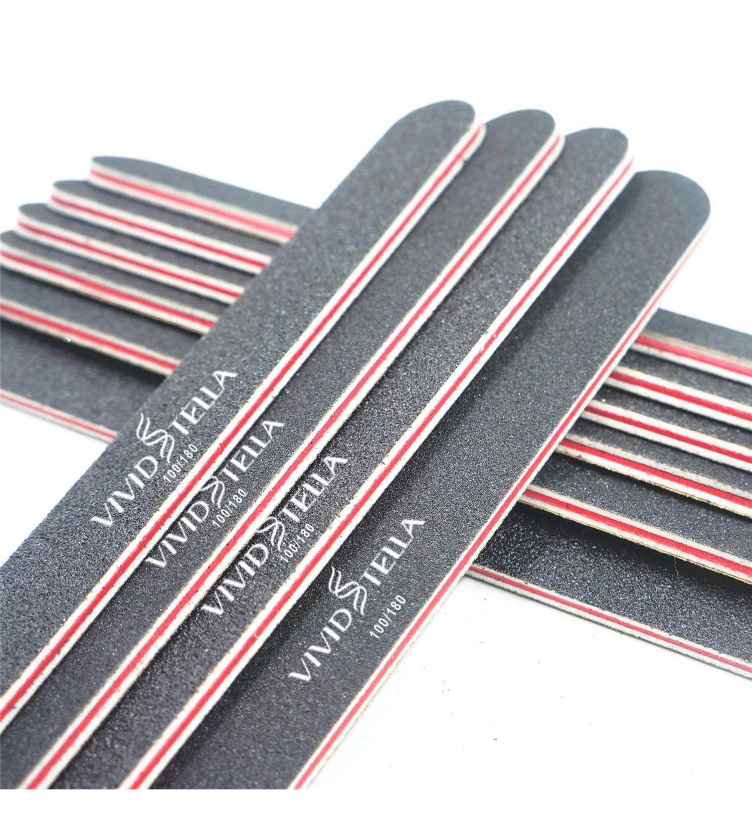 VIVID STELLA Black Double Sided Nail File by VIVI Nail - Emery Board - Buy Online on GoSupps.com