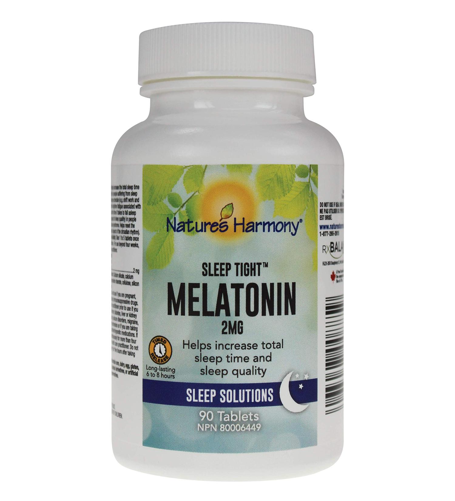Nature'sHarmony Time Released Melatonin 2mg(90 Tablets) - Buy Online on GoSupps.com