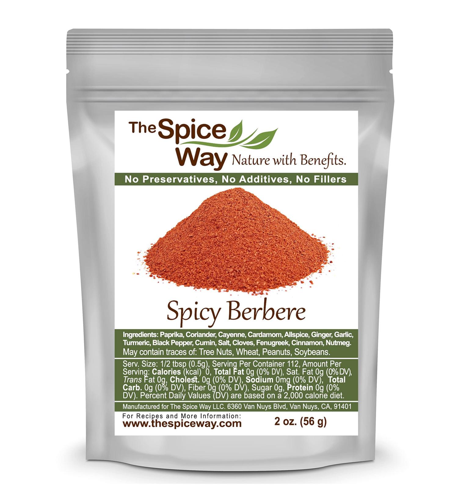 The Spice Way Spicy Berbere - Hot Ethiopian Blend 2 oz (Pack of 1) - Buy Online on GoSupps.com