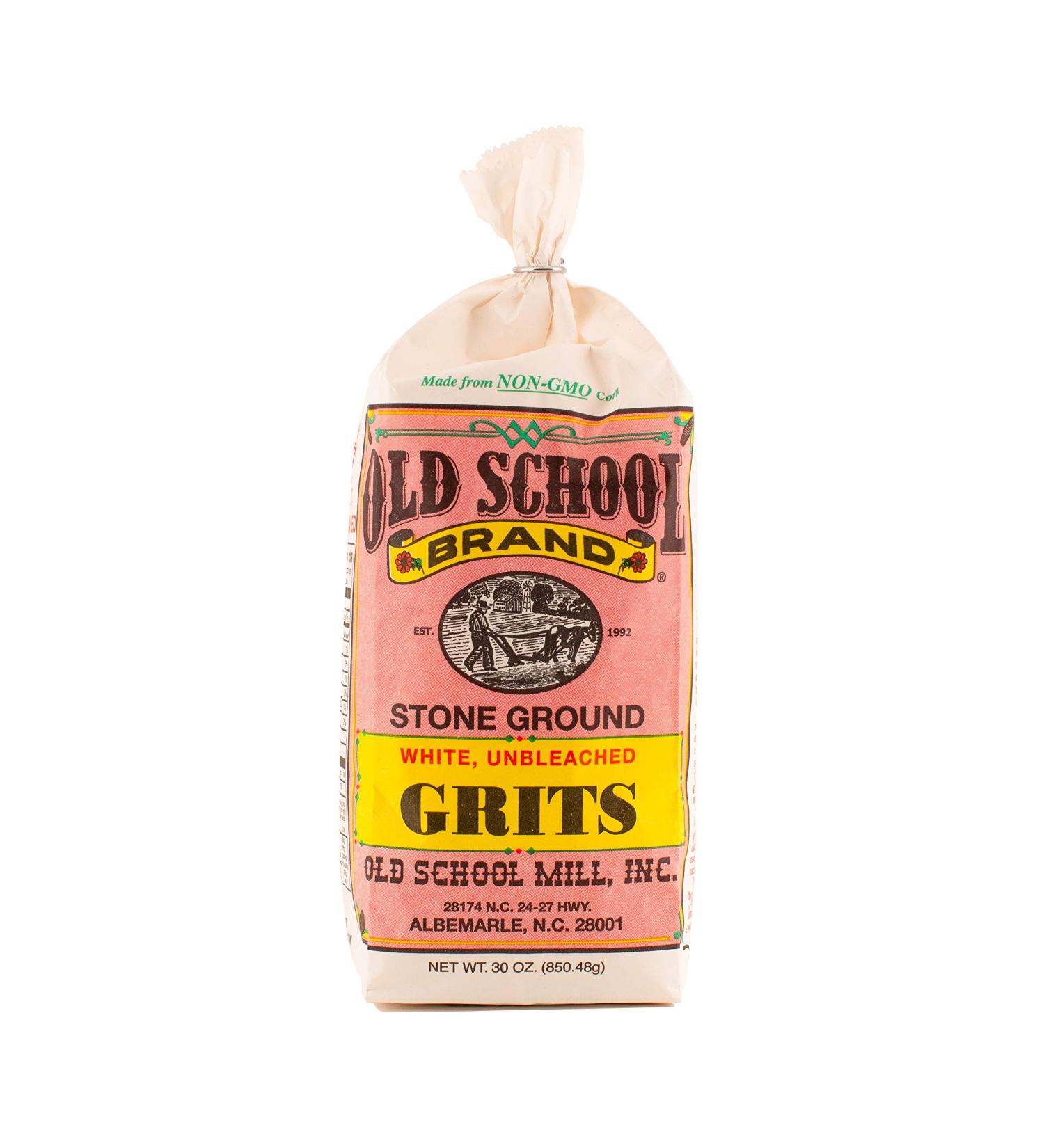 Stone Ground White Corn Grits Non-GMO - 30 oz Bag - Buy Online on GoSupps.com