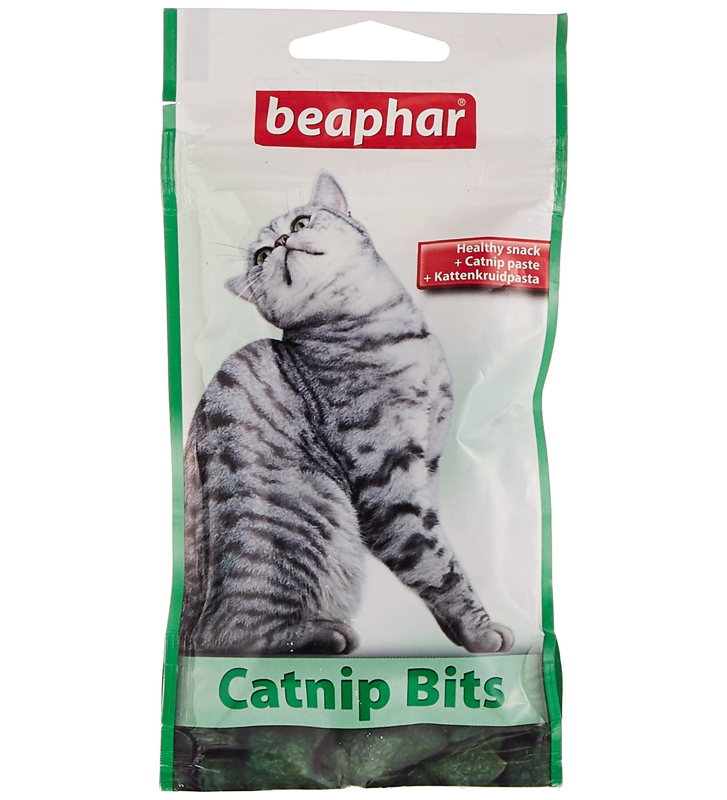 Beaphar Catnip Bits 35g - Natural Catnip Treat for Feline Enrichment - Buy Online on GoSupps.com
