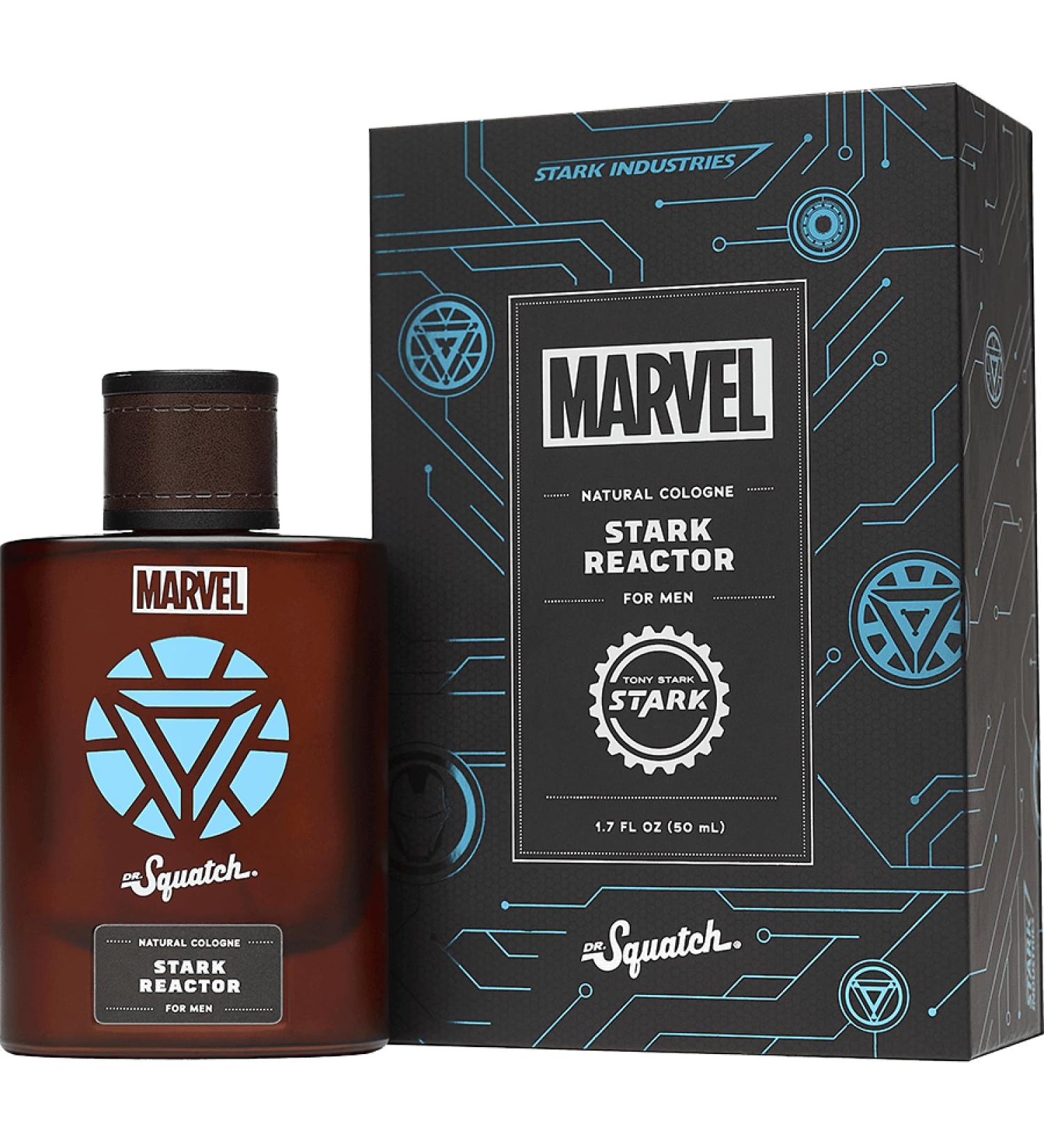 Dr. Squatch Men's Cologne Stark Reactor - Natural Origin Fragrance - Manly Fragrance That Smells Musky Bright and Earthy - Bold Elevated and Industrious - Buy Online on GoSupps.com