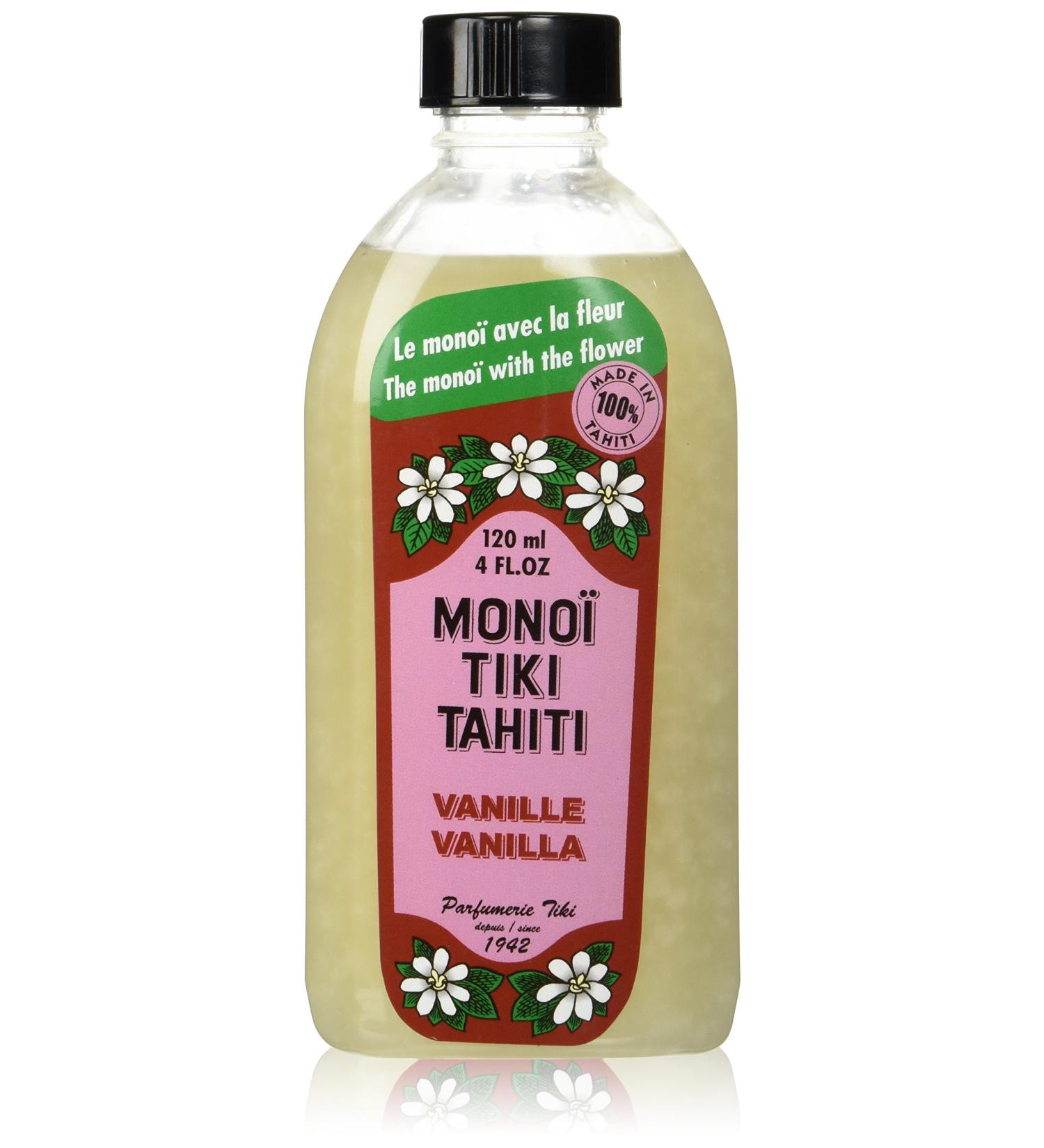 Monoi Tiare Tahiti Tipanie Scented Coconut Oil with Vanilla - 4 oz - Buy Online on GoSupps.com