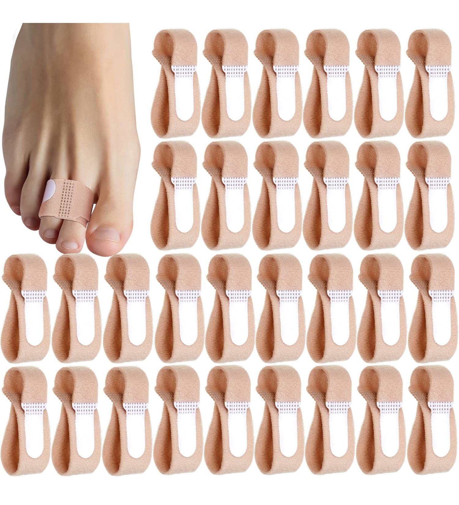 30-Piece Cushioned Toe Wraps for Hammer Toe, Broken Toe, Crooked Toe - Large - Buy Online on GoSupps.com