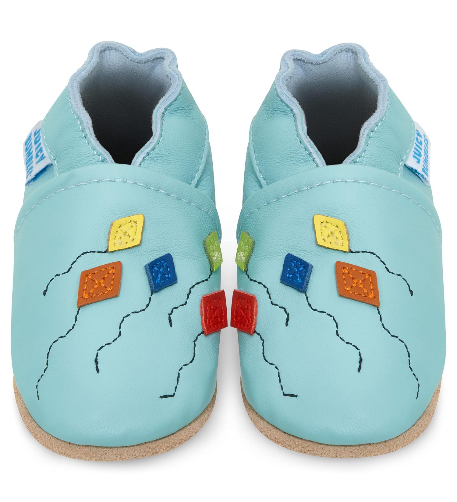 Soft Sole Leather Baby Walking Shoes 0-6 Months - Boy & Girl Toddler Kites - Buy Online on GoSupps.com