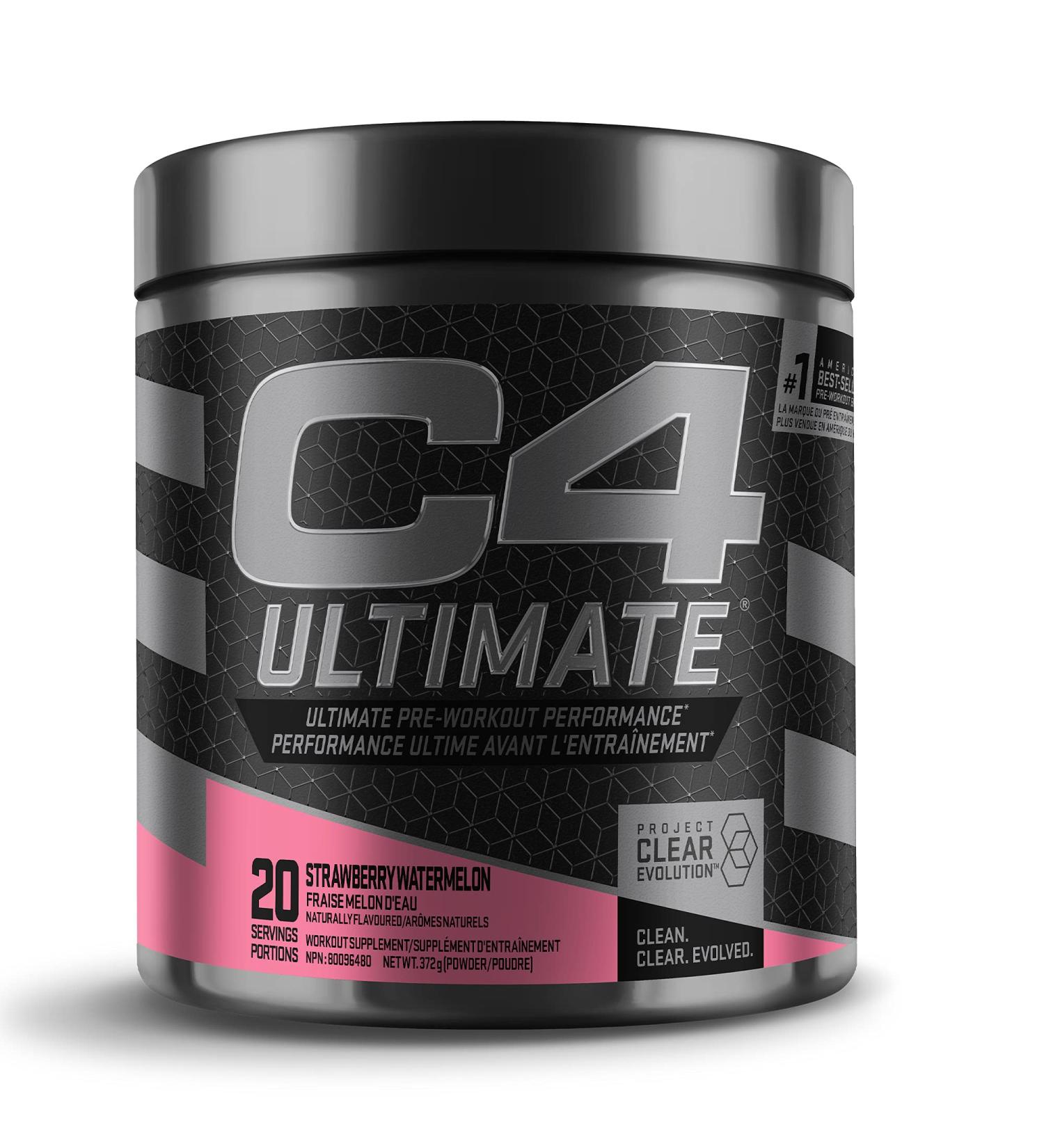 C4 Ultimate Pre-workout Powder Natural Preworkout Supplement Drink for Workout Energy - Strawberry Watermelon 20 Servings Strawberry Watermelon 20 Servings (Pack of 1) - Buy Online on GoSupps.com