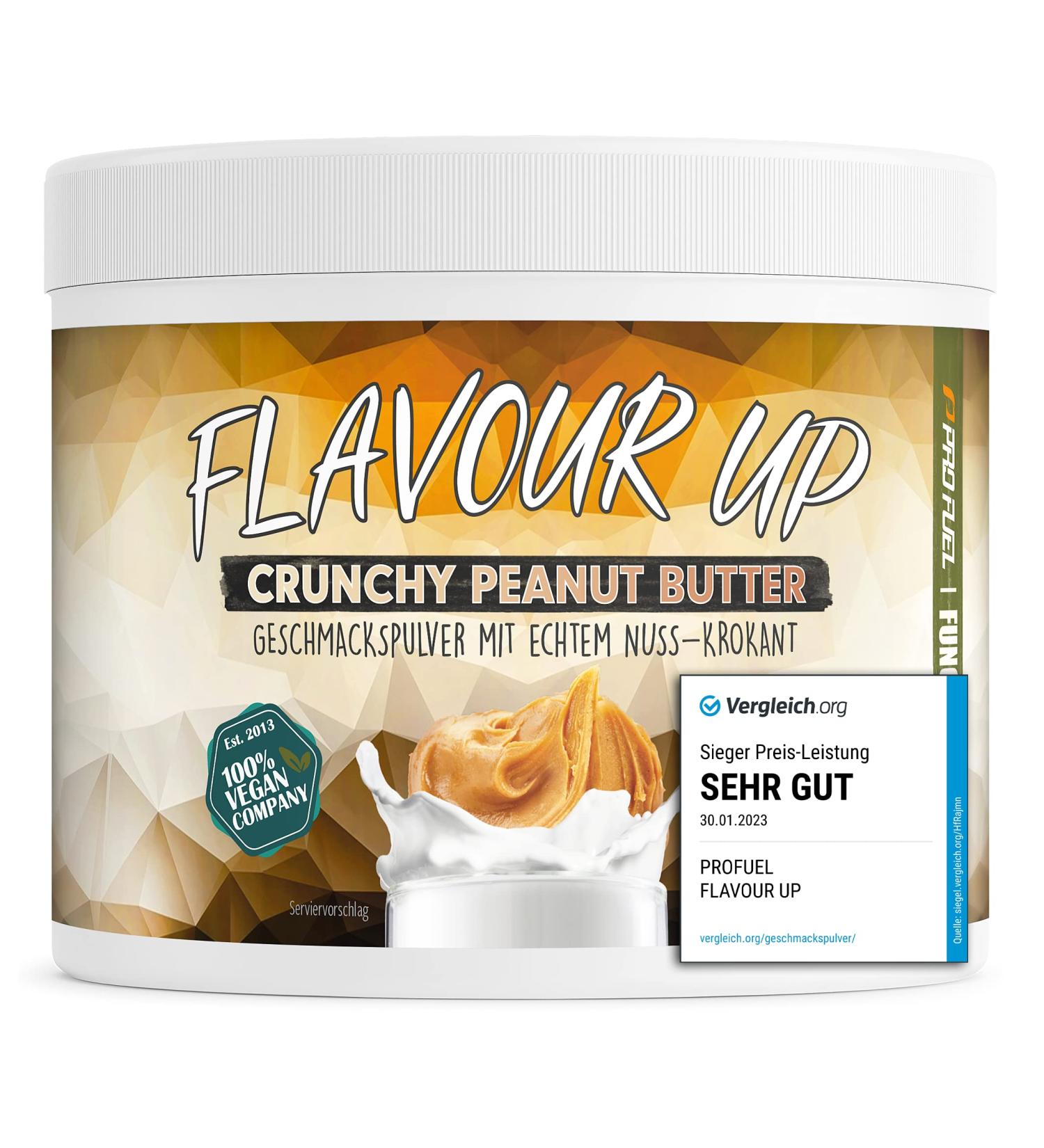 Taste Powder Crunchy Peanut Butter 250g - Delicious & Versatile Flavor - Only 10 Kcal/Serving for Food & Drinks - Buy Online on GoSupps.com
