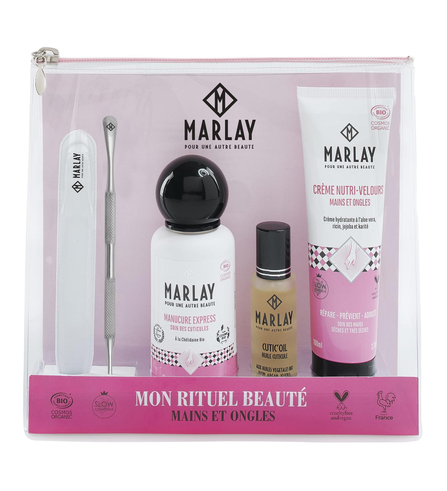 Marlay Cosmetics - Mon Rituel Beaut Kit - Women's Gift Box - Hand Cream Nail Lotion & Cuticle Oil - Manicure Care - Beauty Kit Gift Idea - Made in France - Buy Online on GoSupps.com