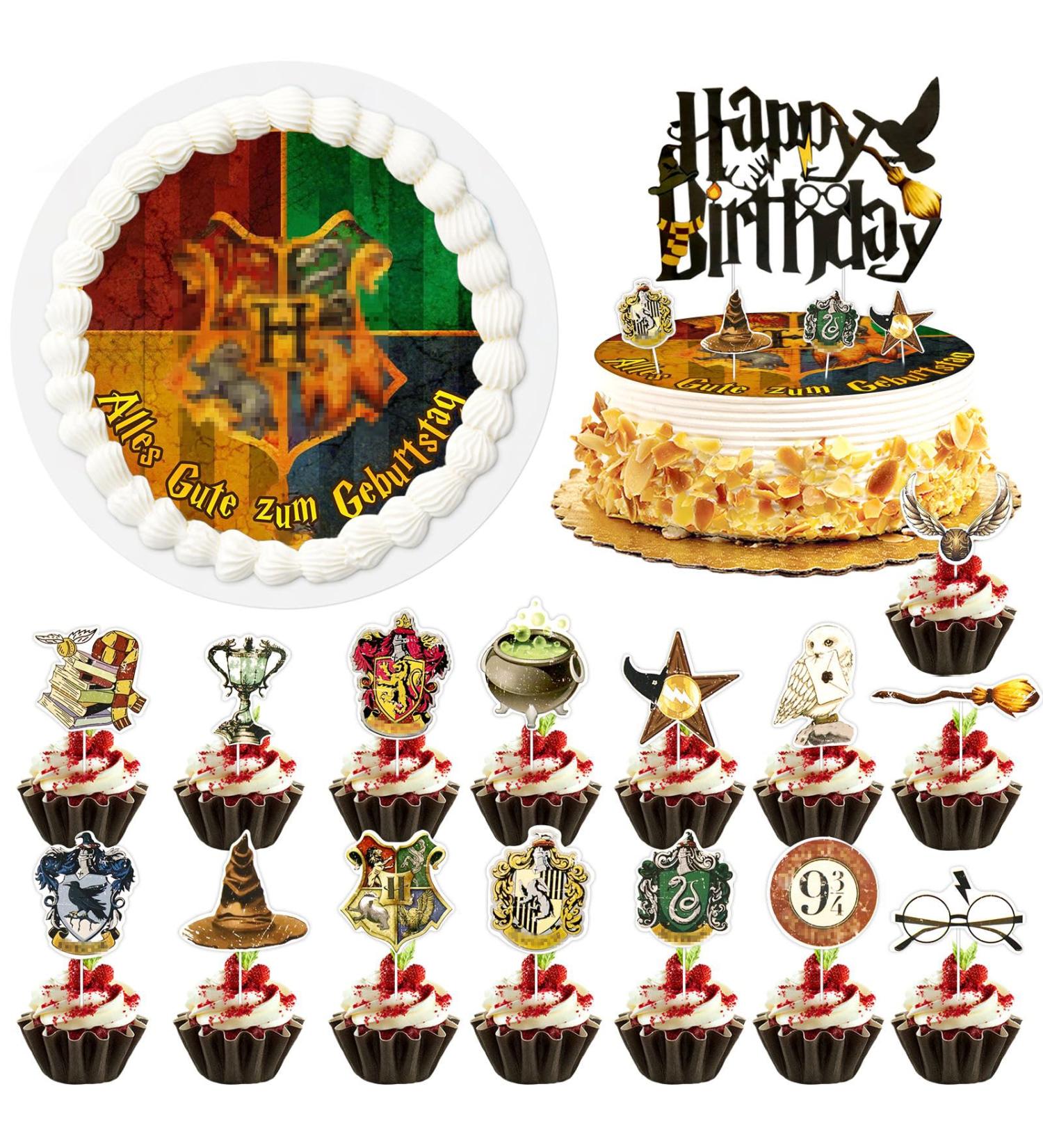 17-Piece Edible Cake Decor Set - 20cm Cake Toppers Fondant Decorations & Muffin Decor for Girls - Perfect for Birthdays & Celebrations - Buy Online on GoSupps.com