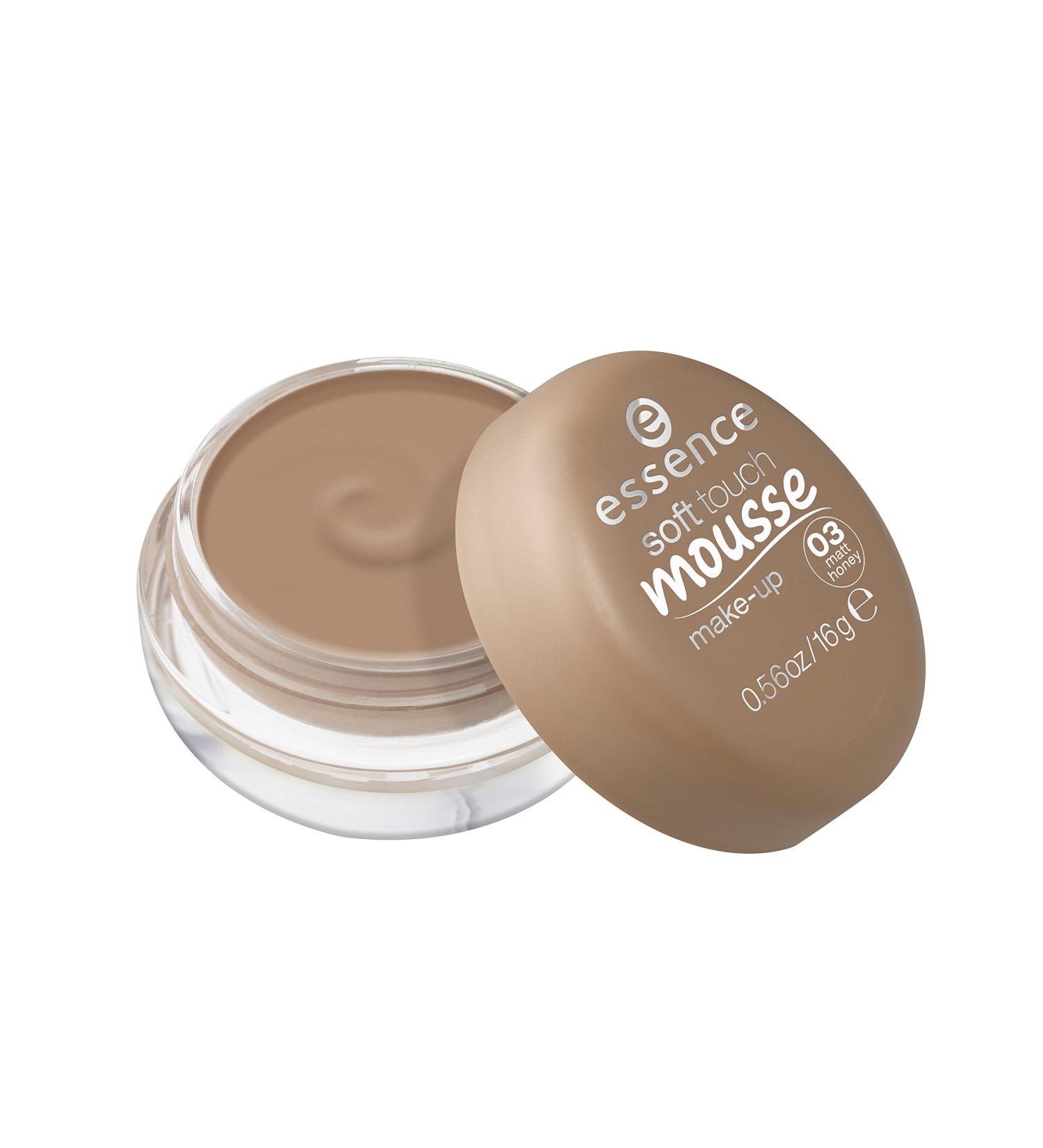 essence - Foundation - soft touch mousse make-up - 03 matt honey 16 g (1 pack) Nude