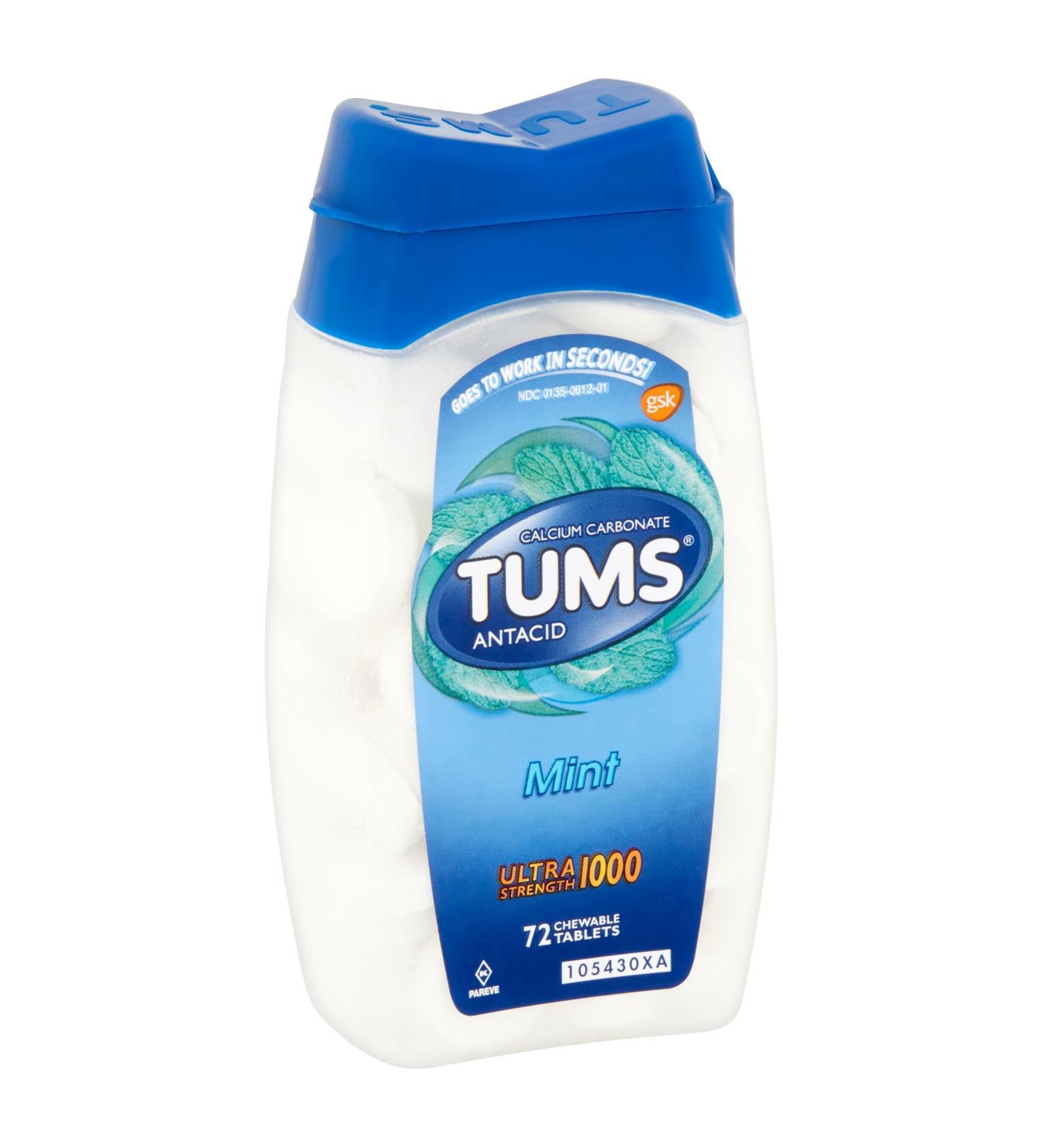 TUMS Ultra 1000 Mint Size 72 Count (pack of 2 )