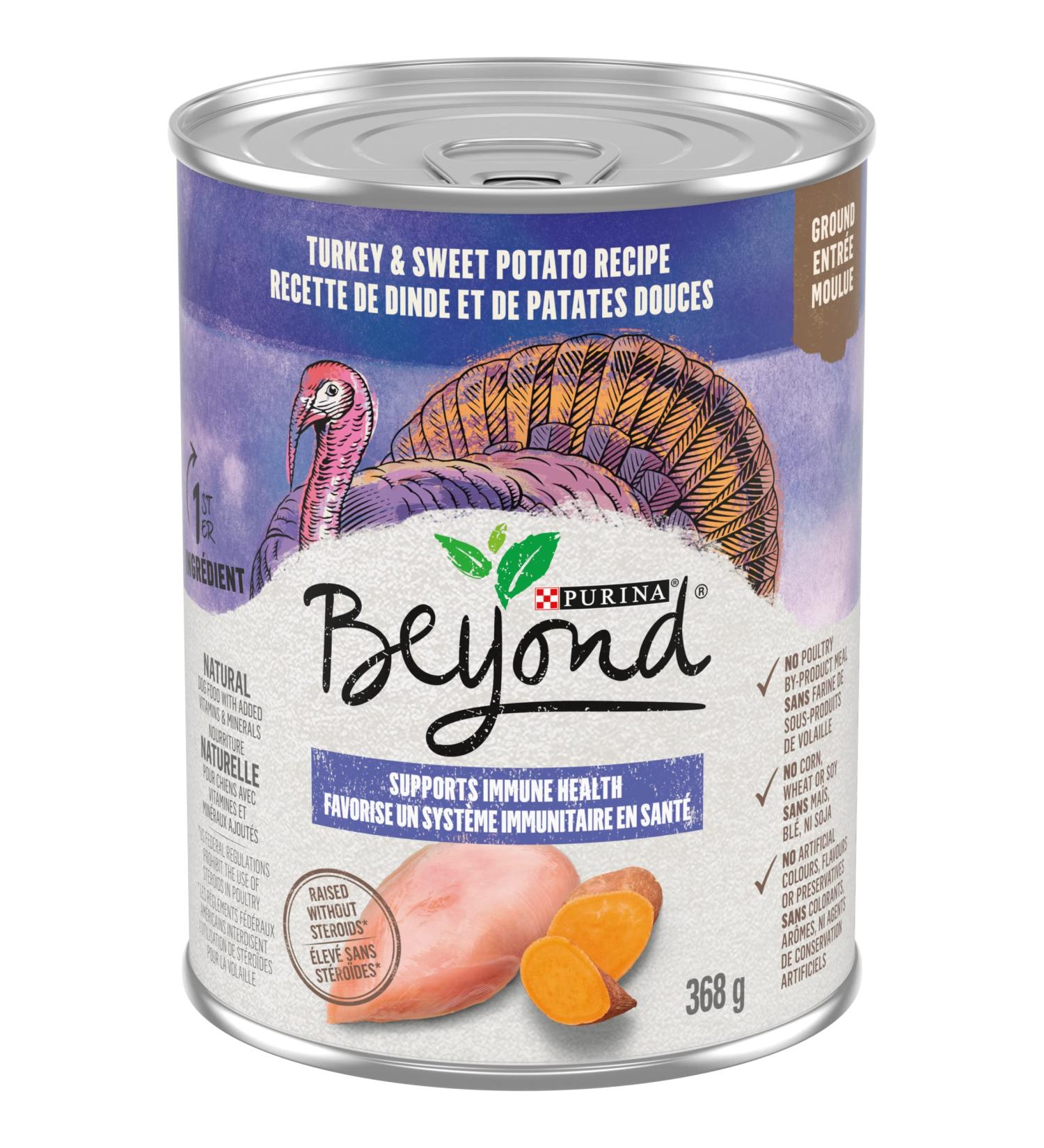 Beyond Grain Free Natural Wet Dog Food Turkey & Sweet Potato 368 g (12 Pack) - Buy Online on GoSupps.com