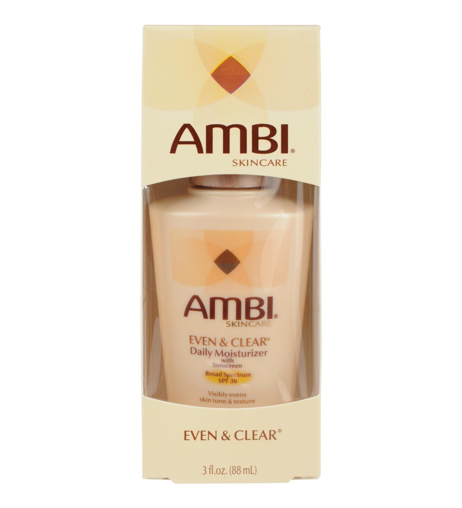 Ambi Even and Clear Daily Moisturizer with SPF 30 - 3oz | Best Skin Care for Even Tone & Protection | International Shipping Available - Buy Online on GoSupps.com