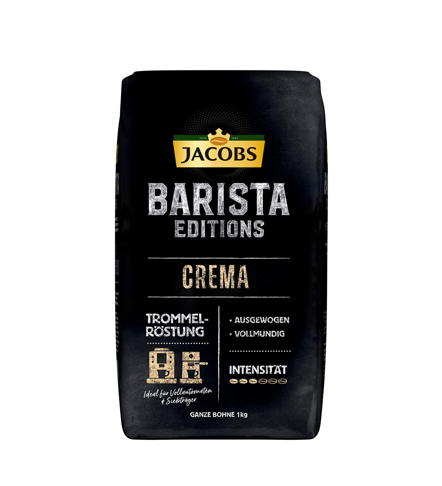 Jacobs - Coffee Beans Barista Editions Crema (Roasted Coffee) | Total Weight 1000 Grams - Buy Online on GoSupps.com
