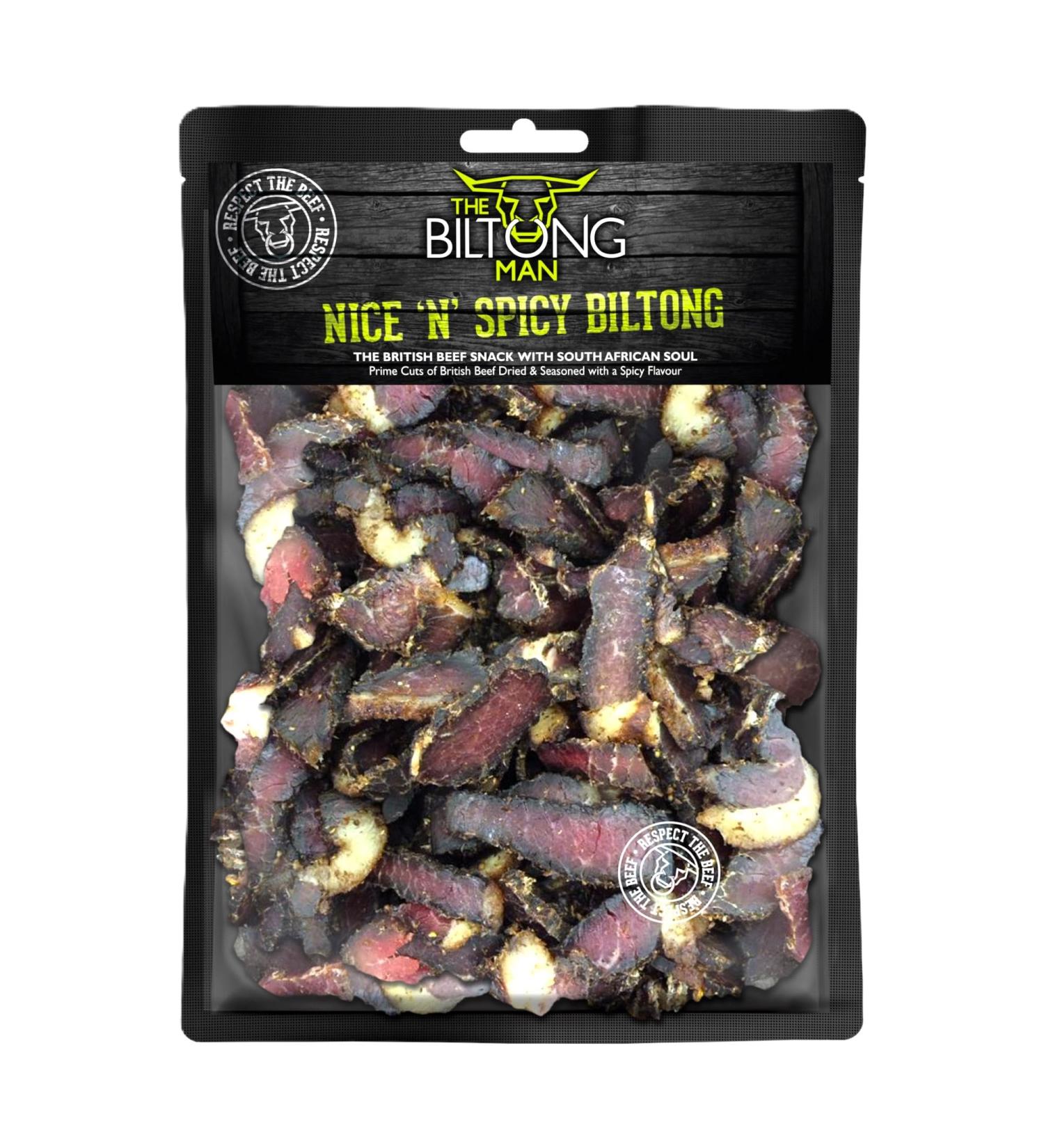 The Biltong Man Nice n Spicy Fatty (500 Grams) 500 Grams - Buy Online on GoSupps.com
