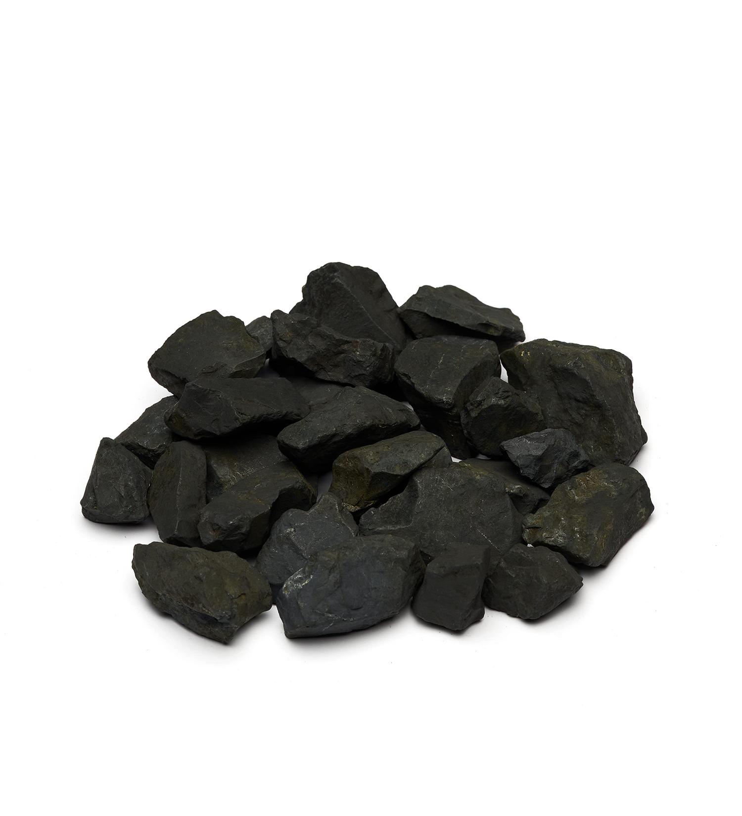 Puraja Schungit Gemstone Set | Natural Premium Raw Stones for Water Healing & Chakra | 1000g Pure Crystal Collection - Buy Online on GoSupps.com